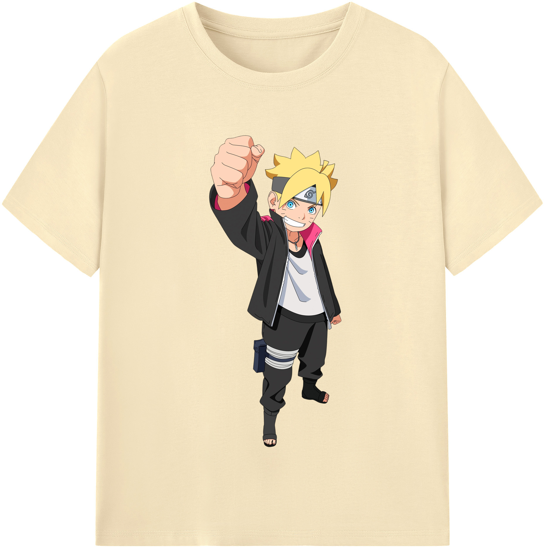 （画像用） NARUTO -ナルト- うずまき ボルト Uzumaki Boruto 綿100％半袖Tシャツ（フロントプリント）