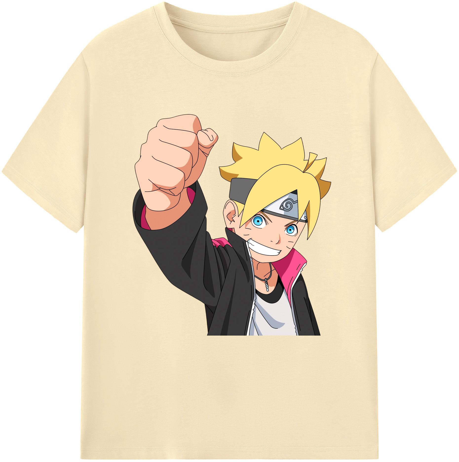 （画像用） NARUTO -ナルト- うずまき ボルト Uzumaki Boruto 綿100％半袖Tシャツ（フロントプリント）