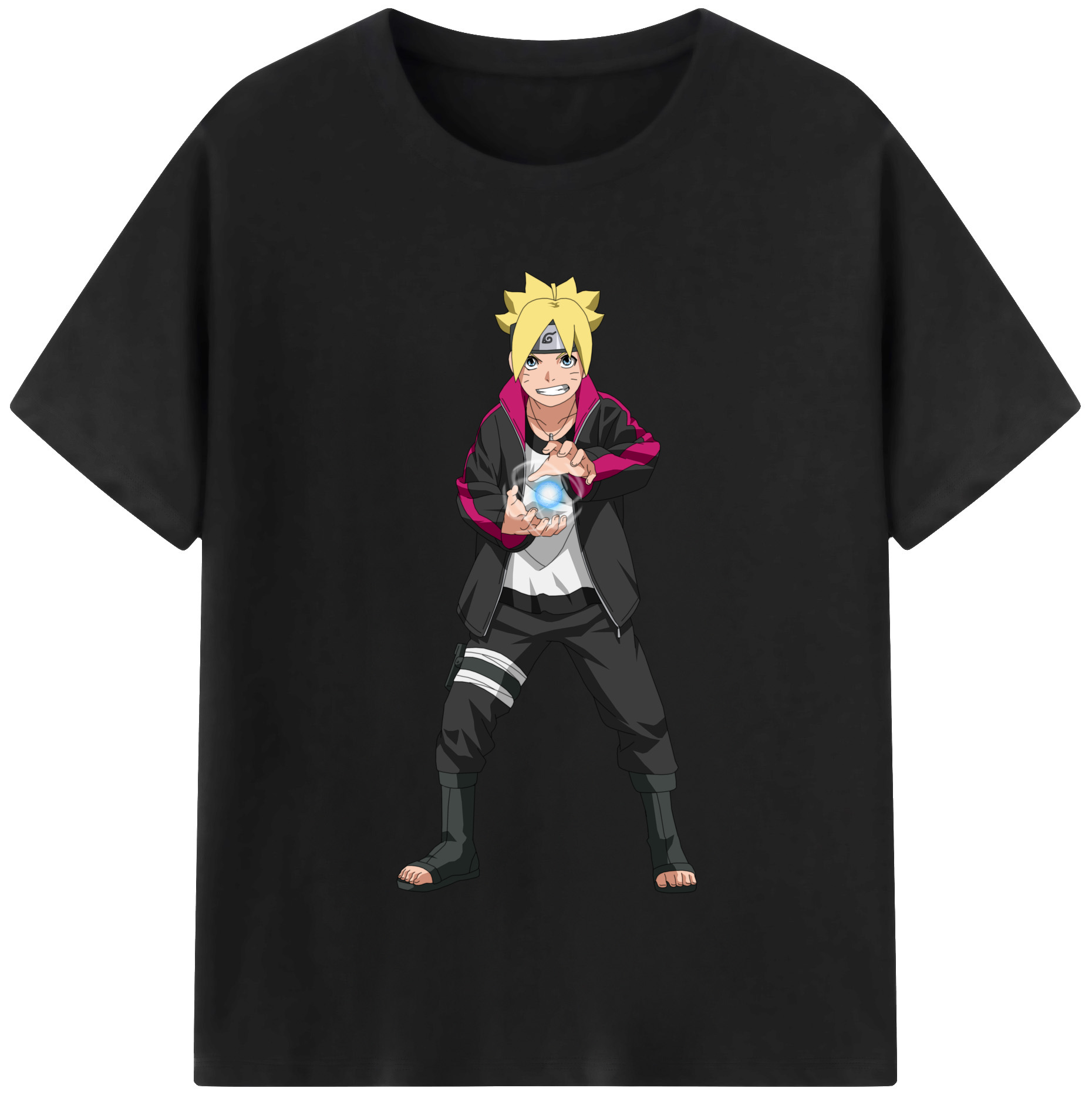 （画像用） NARUTO -ナルト- うずまき ボルト Uzumaki Boruto 綿100％半袖Tシャツ（フロントプリント）