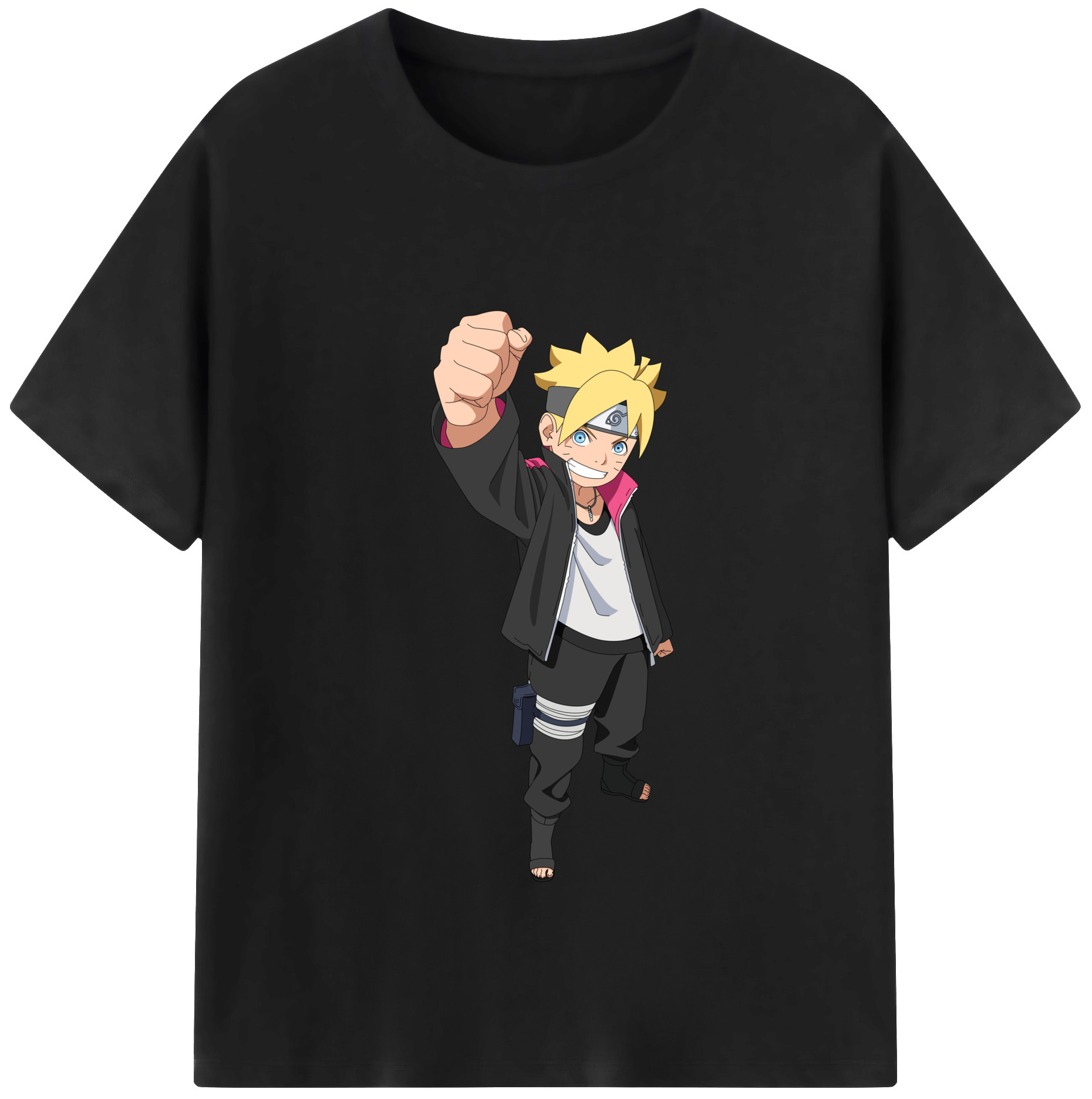 （画像用） NARUTO -ナルト- うずまき ボルト Uzumaki Boruto 綿100％半袖Tシャツ（フロントプリント）