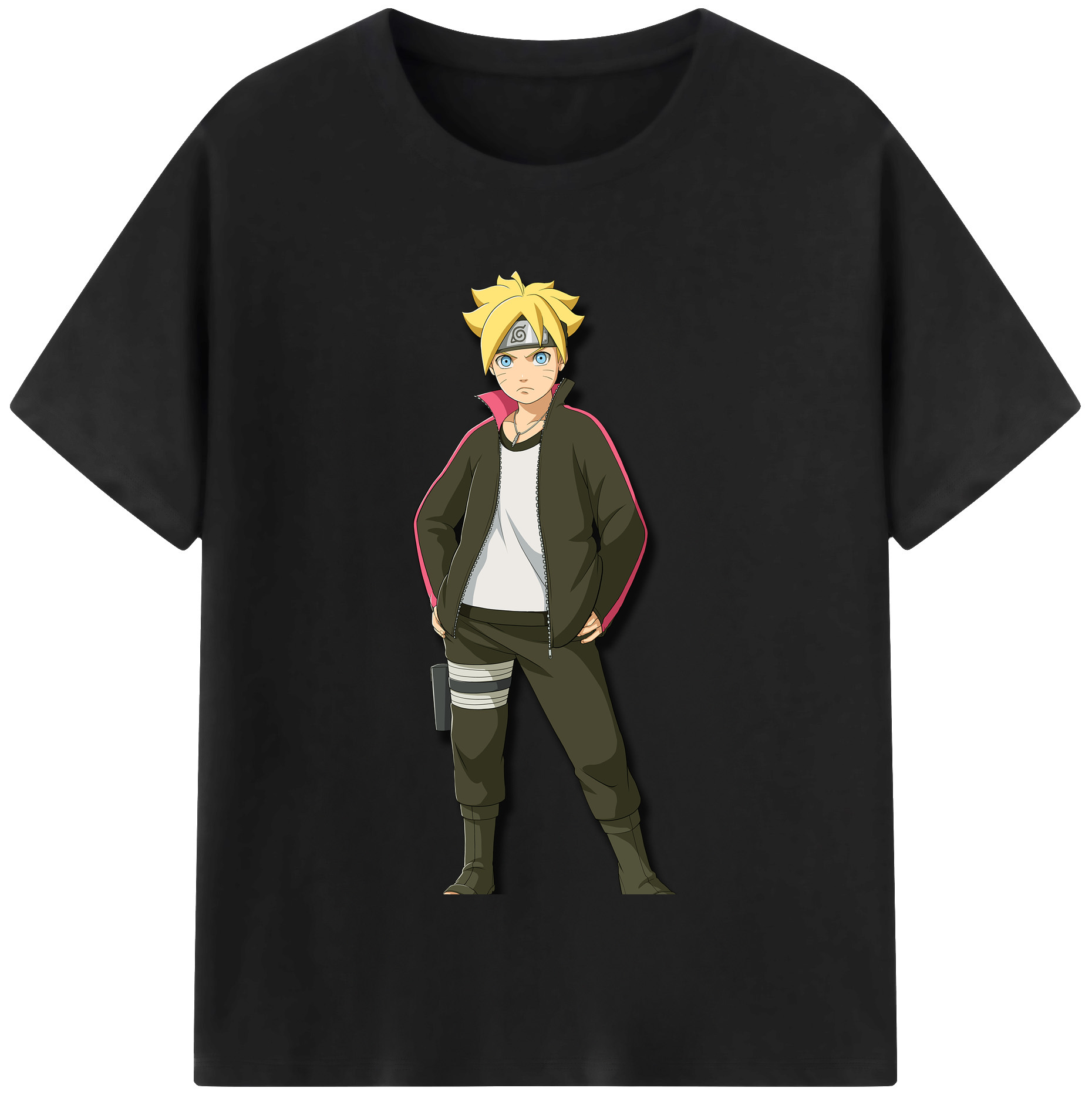 （画像用） NARUTO -ナルト- うずまき ボルト Uzumaki Boruto 綿100％半袖Tシャツ（フロントプリント）