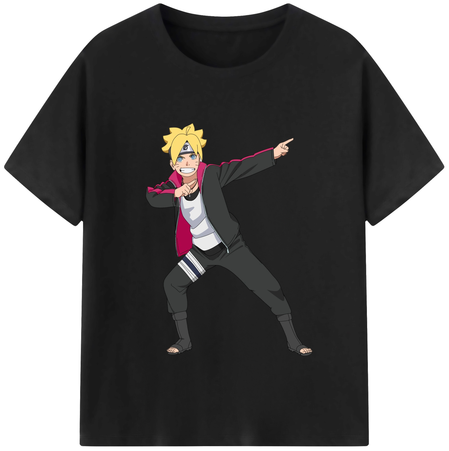 （画像用） NARUTO -ナルト- うずまき ボルト Uzumaki Boruto 綿100％半袖Tシャツ（フロントプリント）
