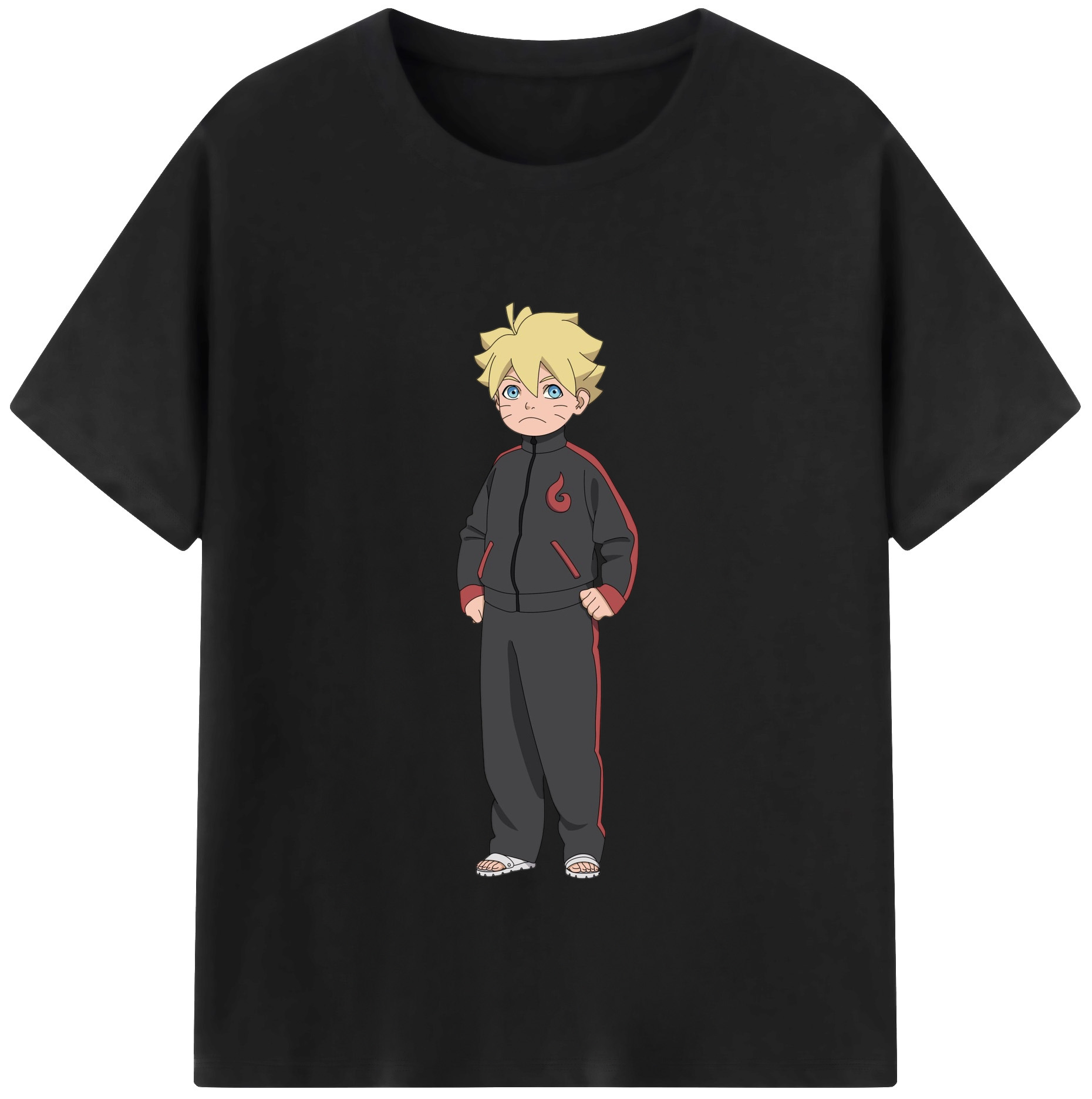 （画像用） NARUTO -ナルト- うずまき ボルト Uzumaki Boruto 綿100％半袖Tシャツ（フロントプリント）