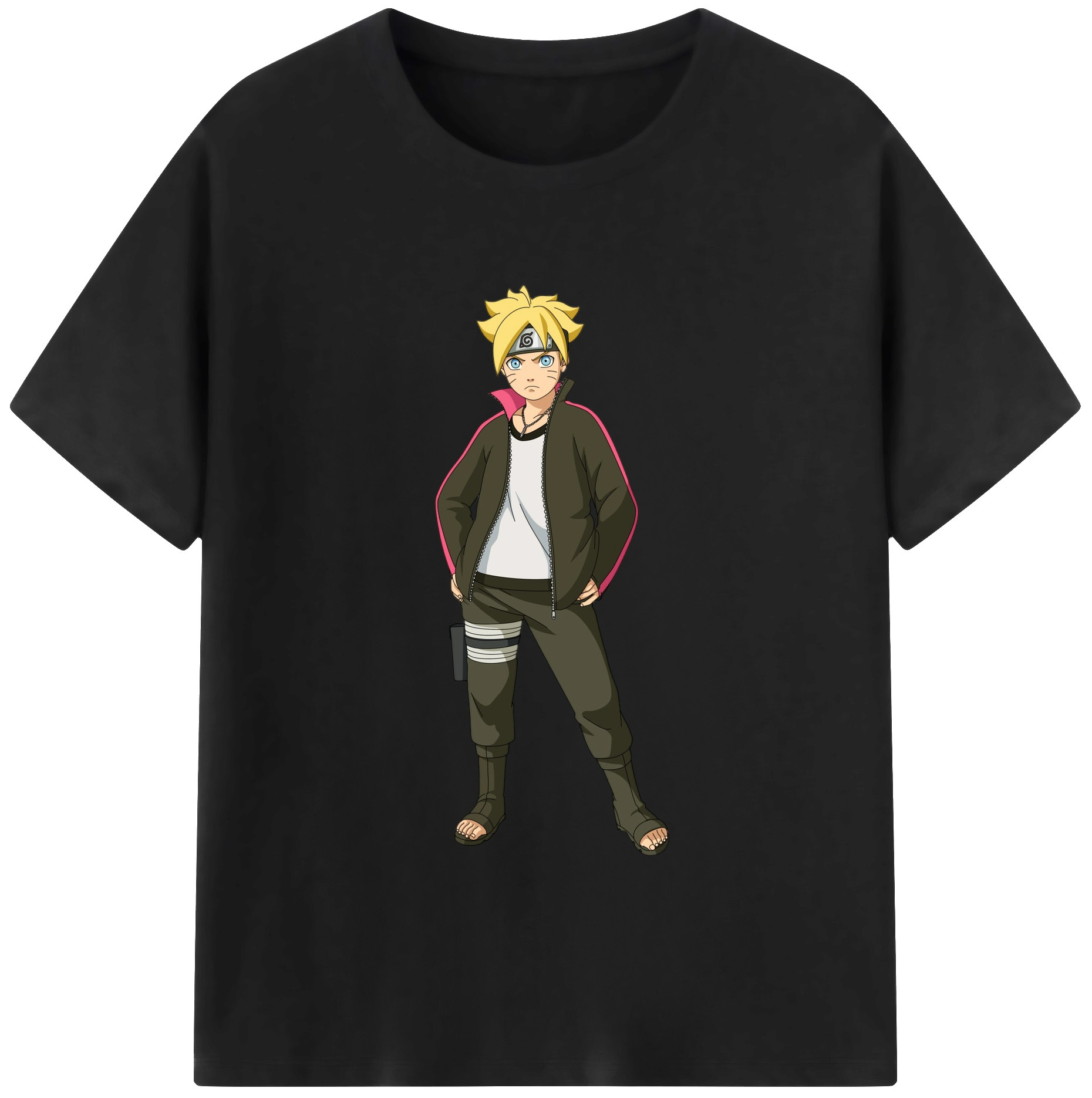（画像用） NARUTO -ナルト- うずまき ボルト Uzumaki Boruto 綿100％半袖Tシャツ（フロントプリント）