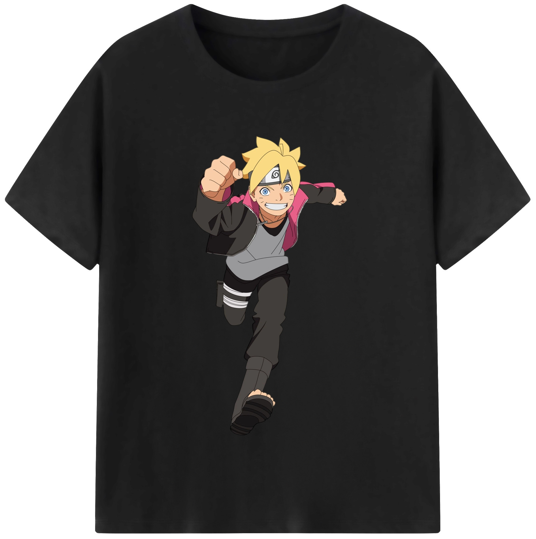 （画像用） NARUTO -ナルト- うずまき ボルト Uzumaki Boruto 綿100％半袖Tシャツ（フロントプリント）