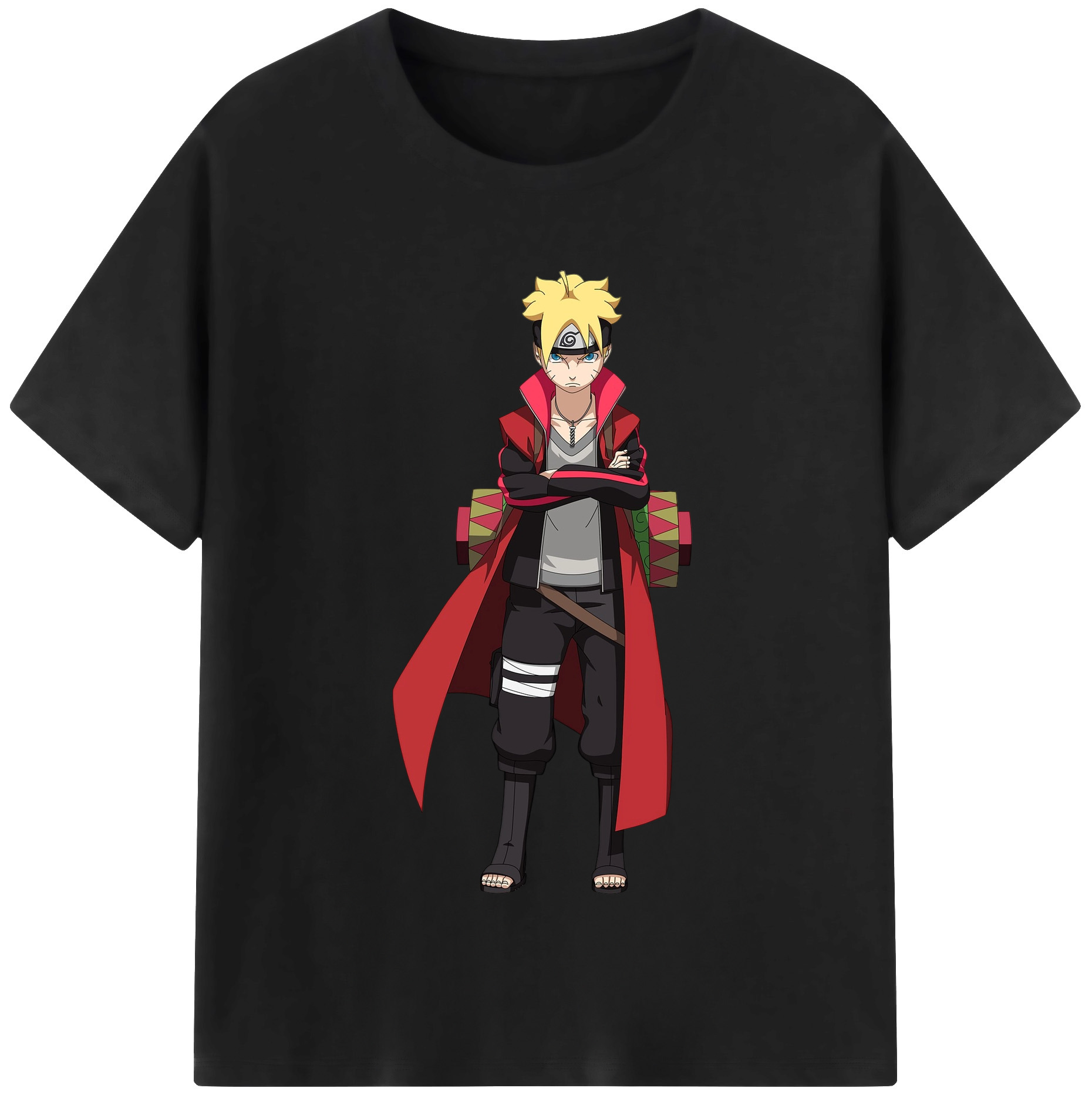 （画像用） NARUTO -ナルト- うずまき ボルト Uzumaki Boruto 綿100％半袖Tシャツ（フロントプリント）