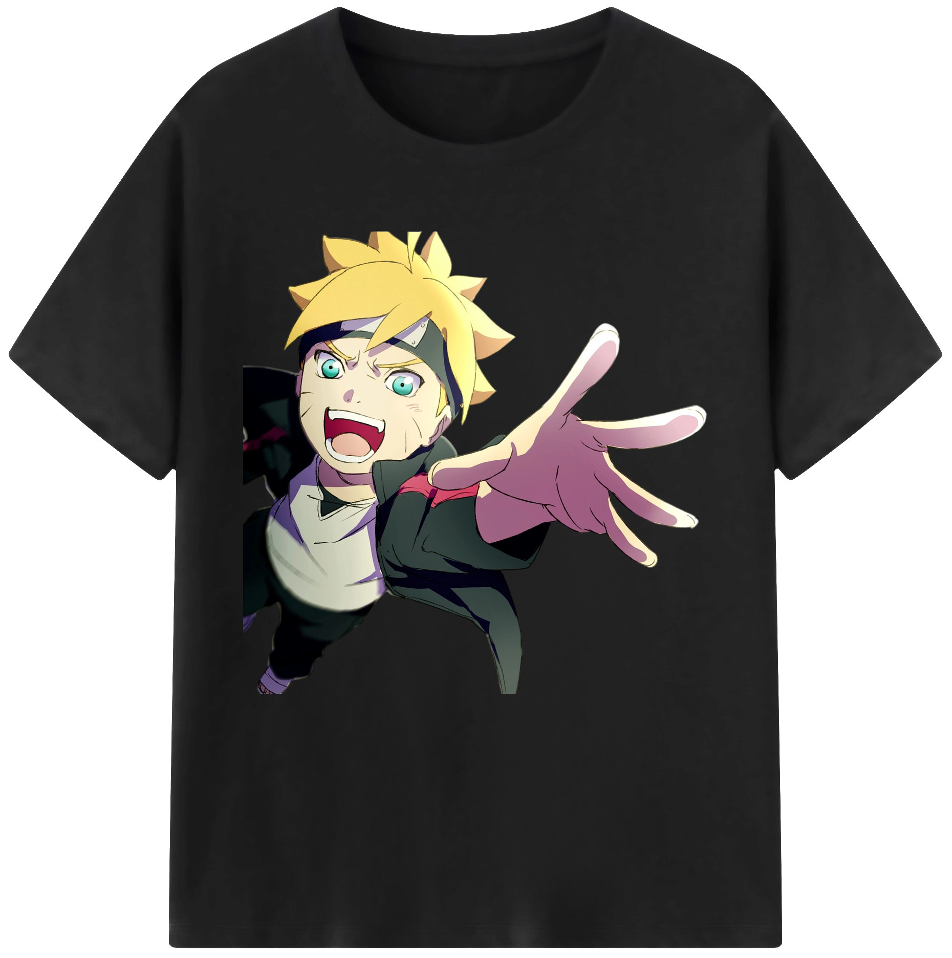 （画像用） NARUTO -ナルト- うずまき ボルト Uzumaki Boruto 綿100％半袖Tシャツ（フロントプリント）