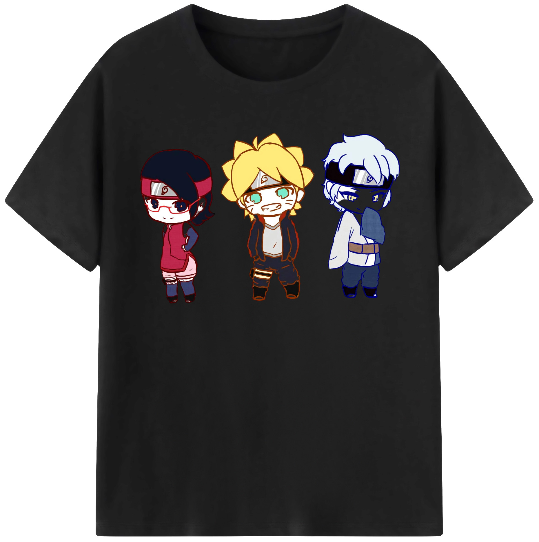 （画像用） NARUTO -ナルト- うずまき ボルト Uzumaki Boruto 綿100％半袖Tシャツ（フロントプリント）