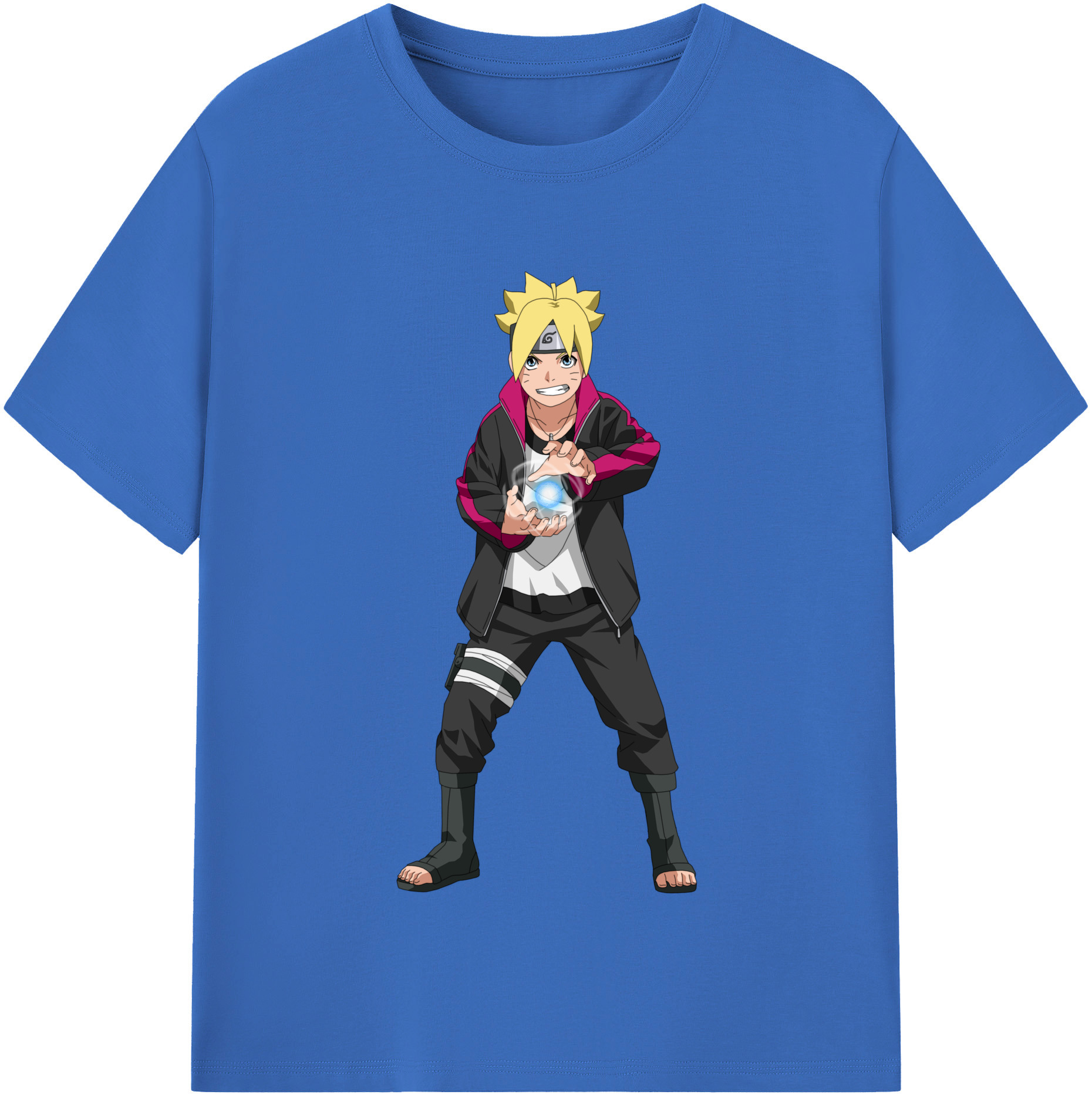 （画像用） NARUTO -ナルト- うずまき ボルト Uzumaki Boruto 綿100％半袖Tシャツ（フロントプリント）