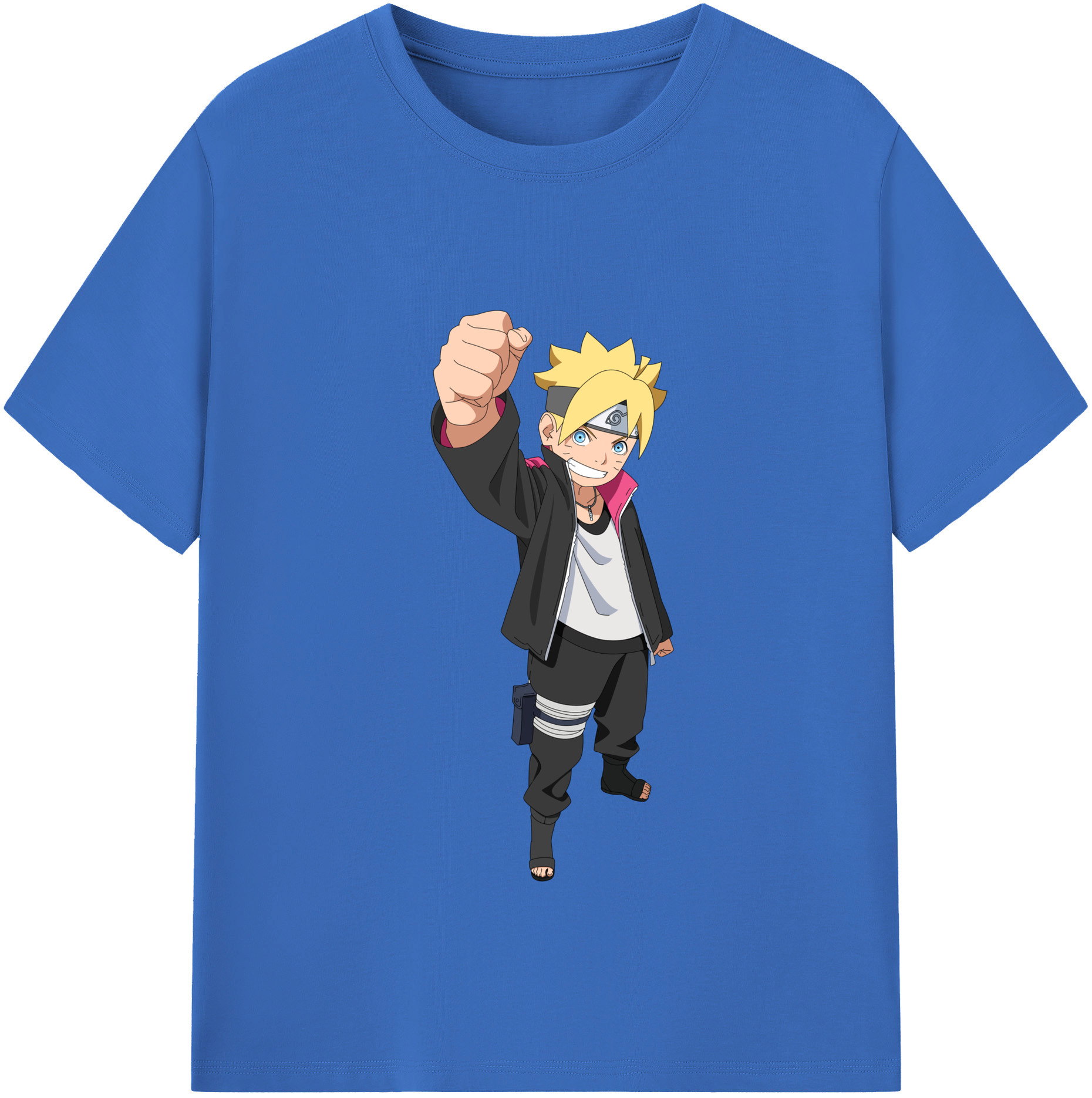 （画像用） NARUTO -ナルト- うずまき ボルト Uzumaki Boruto 綿100％半袖Tシャツ（フロントプリント）