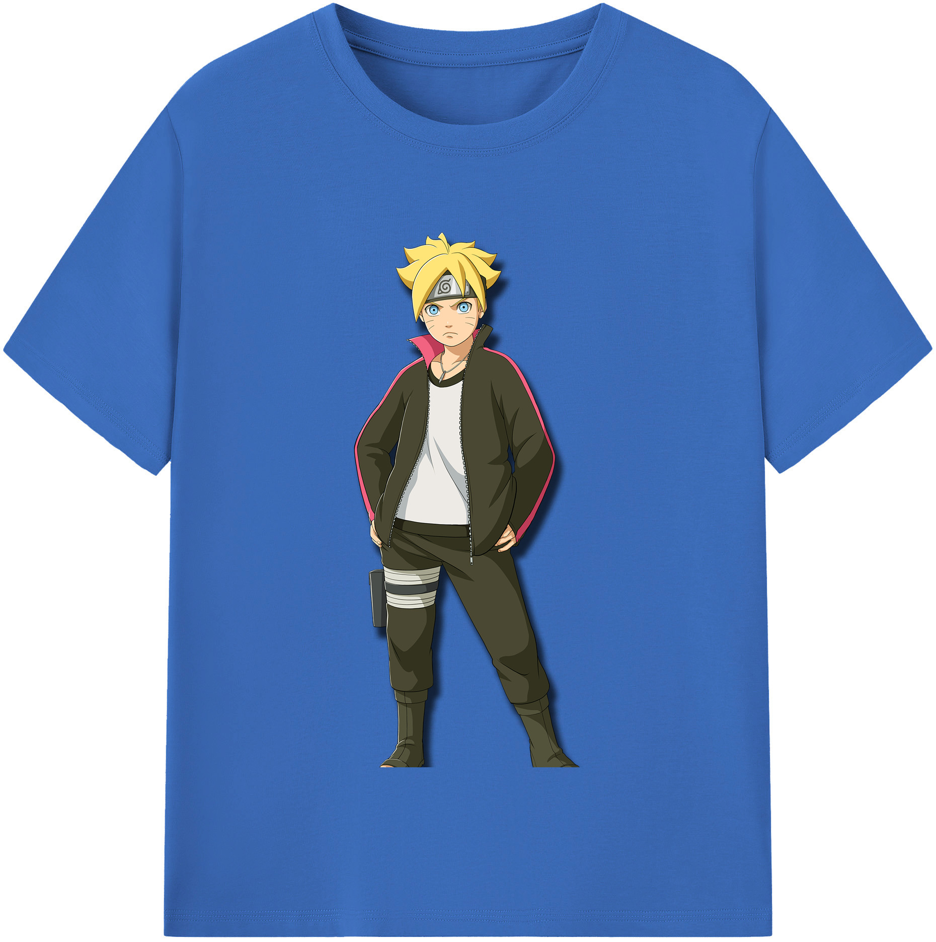 （画像用） NARUTO -ナルト- うずまき ボルト Uzumaki Boruto 綿100％半袖Tシャツ（フロントプリント）