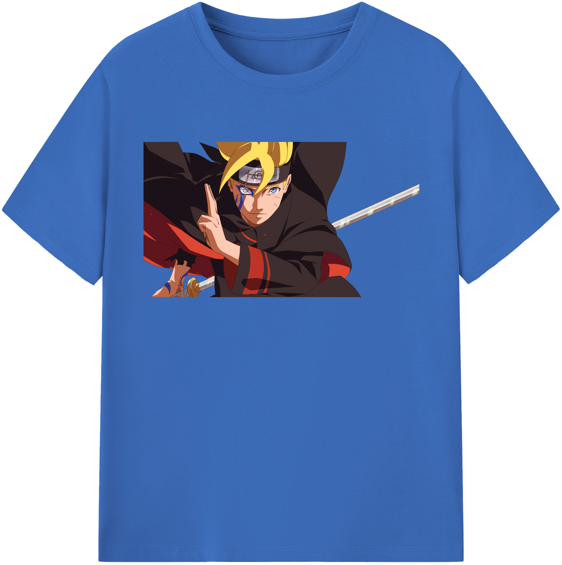（画像用） NARUTO -ナルト- うずまき ボルト Uzumaki Boruto 綿100％半袖Tシャツ（フロントプリント）
