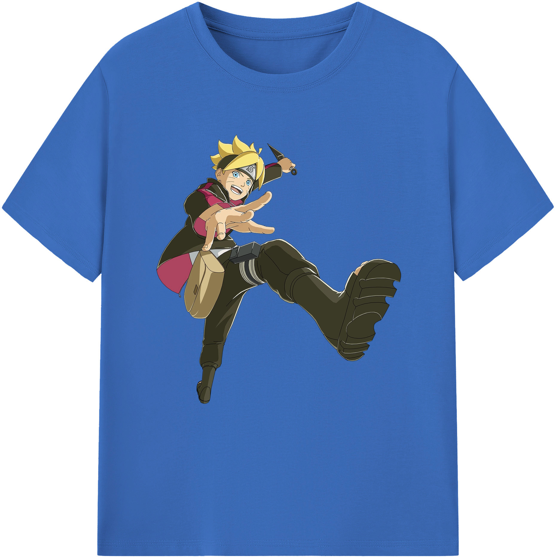（画像用） NARUTO -ナルト- うずまき ボルト Uzumaki Boruto 綿100％半袖Tシャツ（フロントプリント）