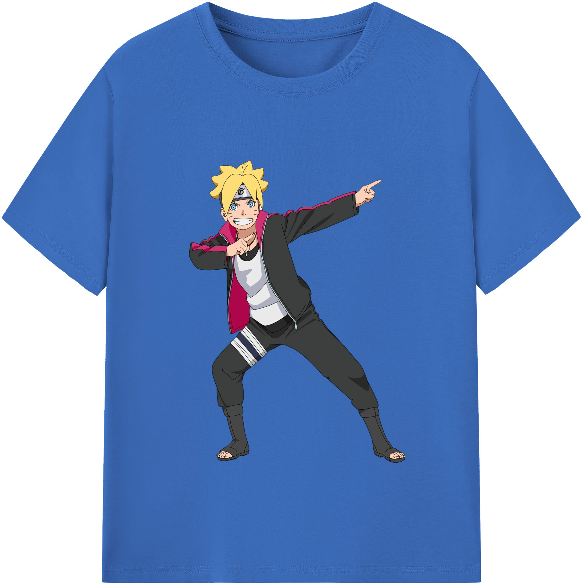 （画像用） NARUTO -ナルト- うずまき ボルト Uzumaki Boruto 綿100％半袖Tシャツ（フロントプリント）