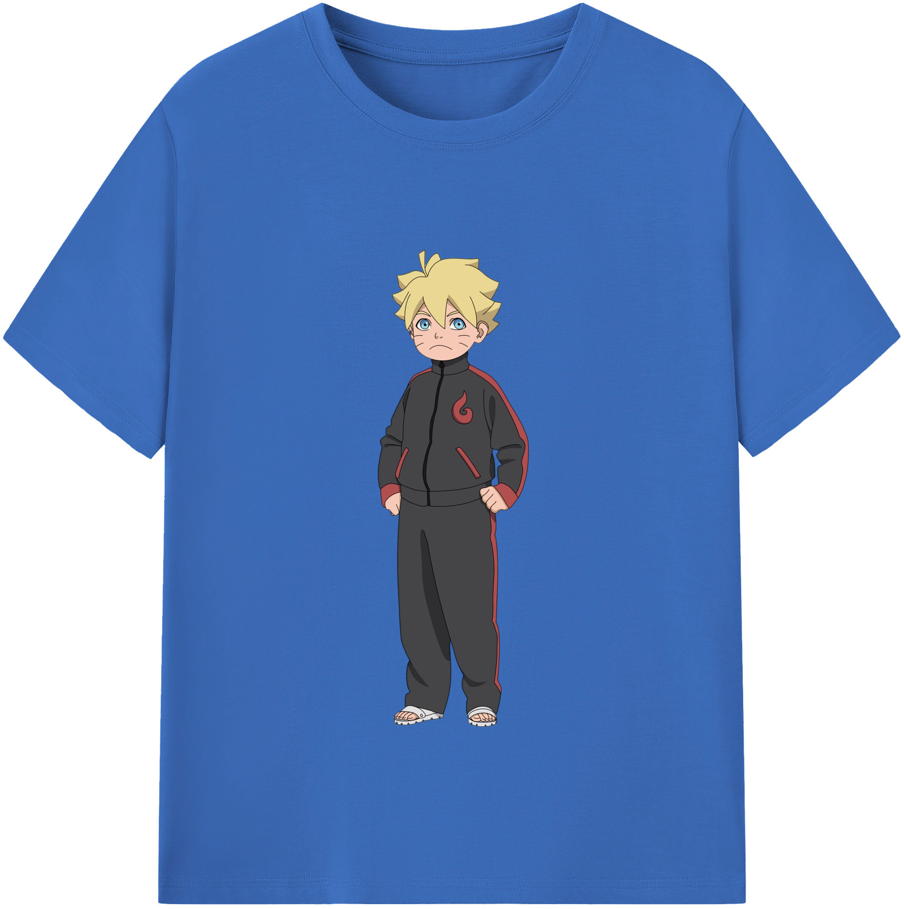 （画像用） NARUTO -ナルト- うずまき ボルト Uzumaki Boruto 綿100％半袖Tシャツ（フロントプリント）
