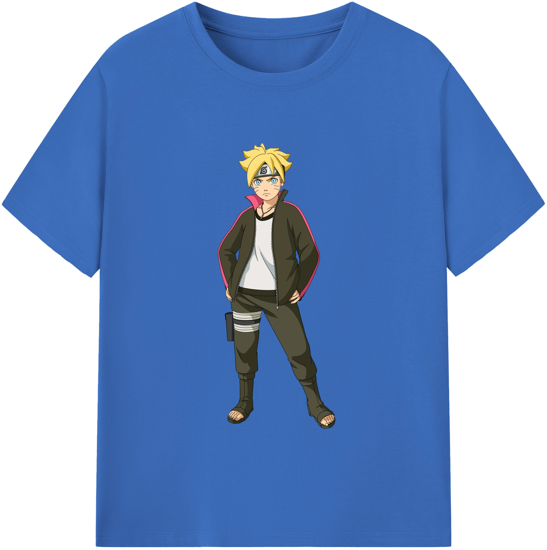 （画像用） NARUTO -ナルト- うずまき ボルト Uzumaki Boruto 綿100％半袖Tシャツ（フロントプリント）