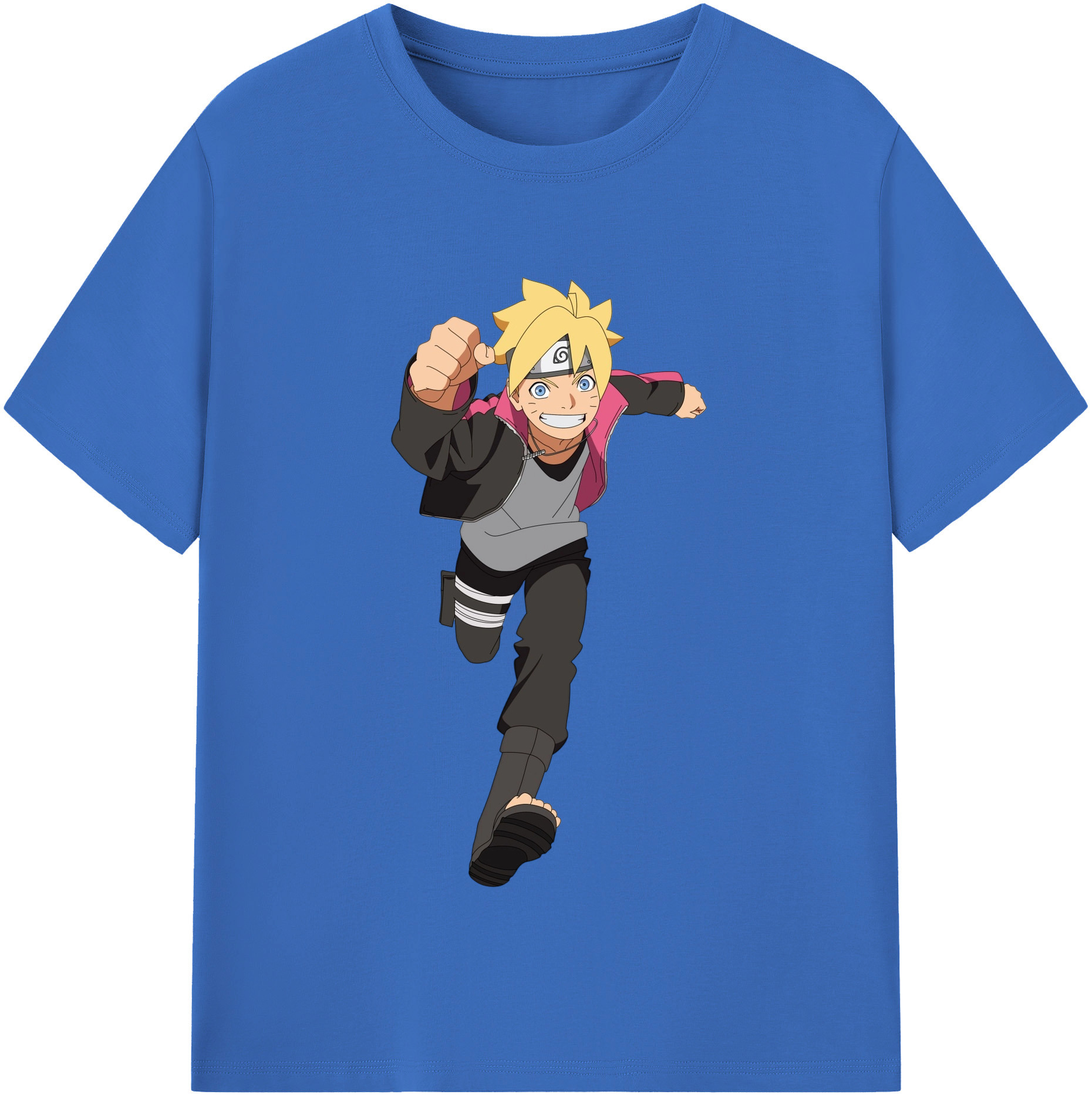 （画像用） NARUTO -ナルト- うずまき ボルト Uzumaki Boruto 綿100％半袖Tシャツ（フロントプリント）