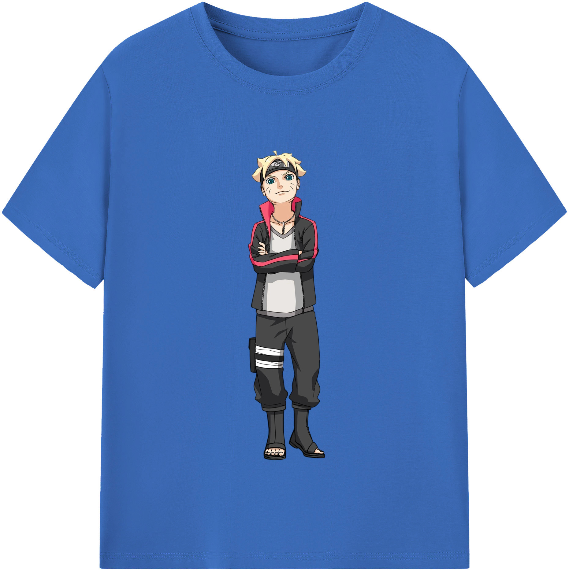 （画像用） NARUTO -ナルト- うずまき ボルト Uzumaki Boruto 綿100％半袖Tシャツ（フロントプリント）