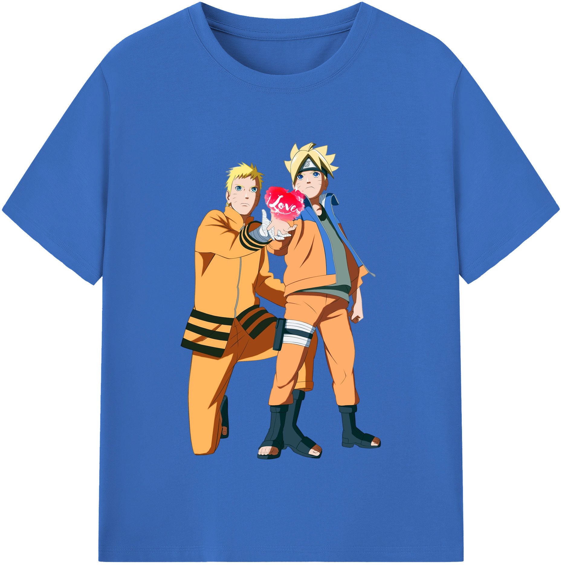 （画像用） NARUTO -ナルト- うずまき ボルト Uzumaki Boruto 綿100％半袖Tシャツ（フロントプリント）