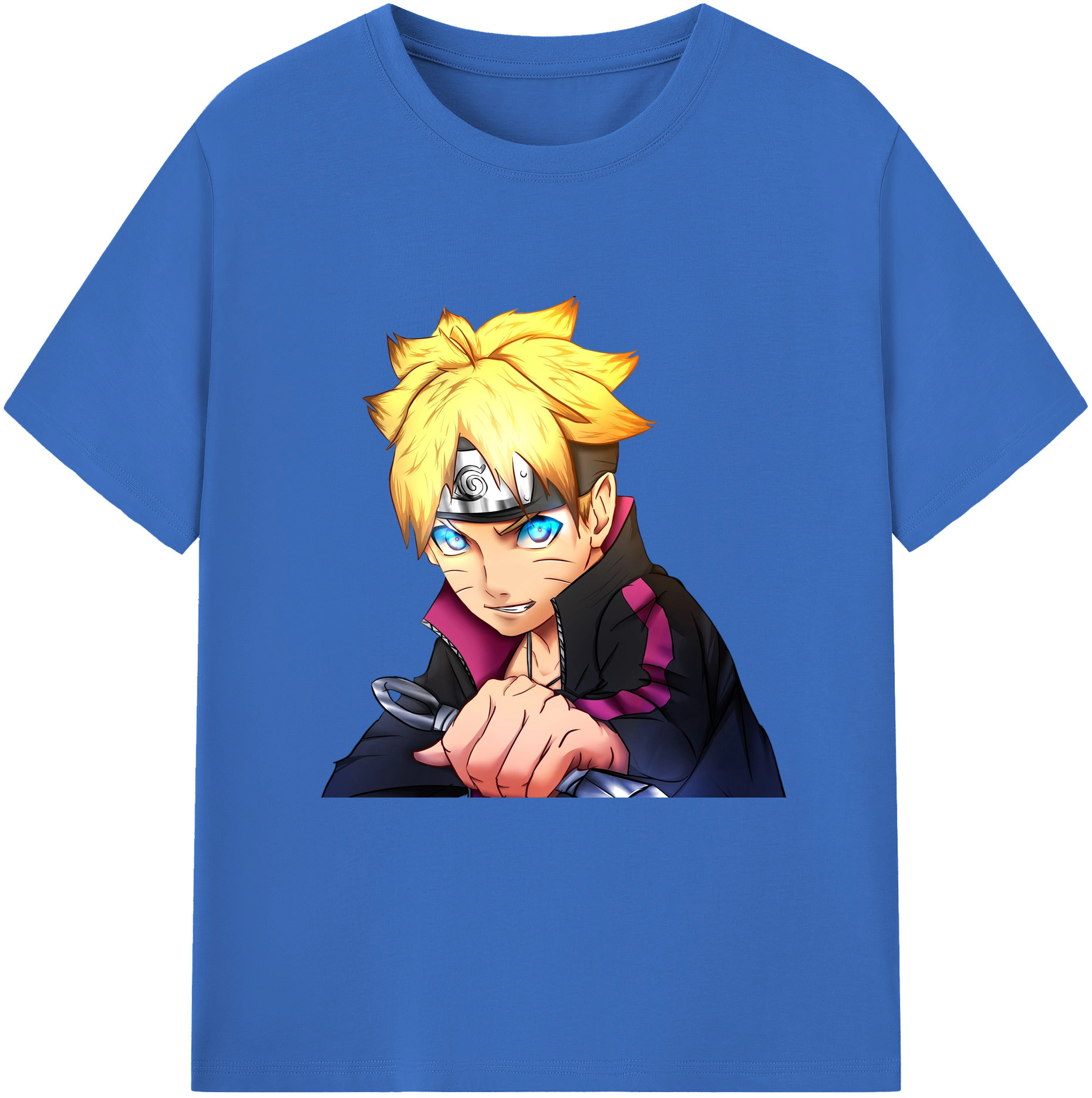 （画像用） NARUTO -ナルト- うずまき ボルト Uzumaki Boruto 綿100％半袖Tシャツ（フロントプリント）