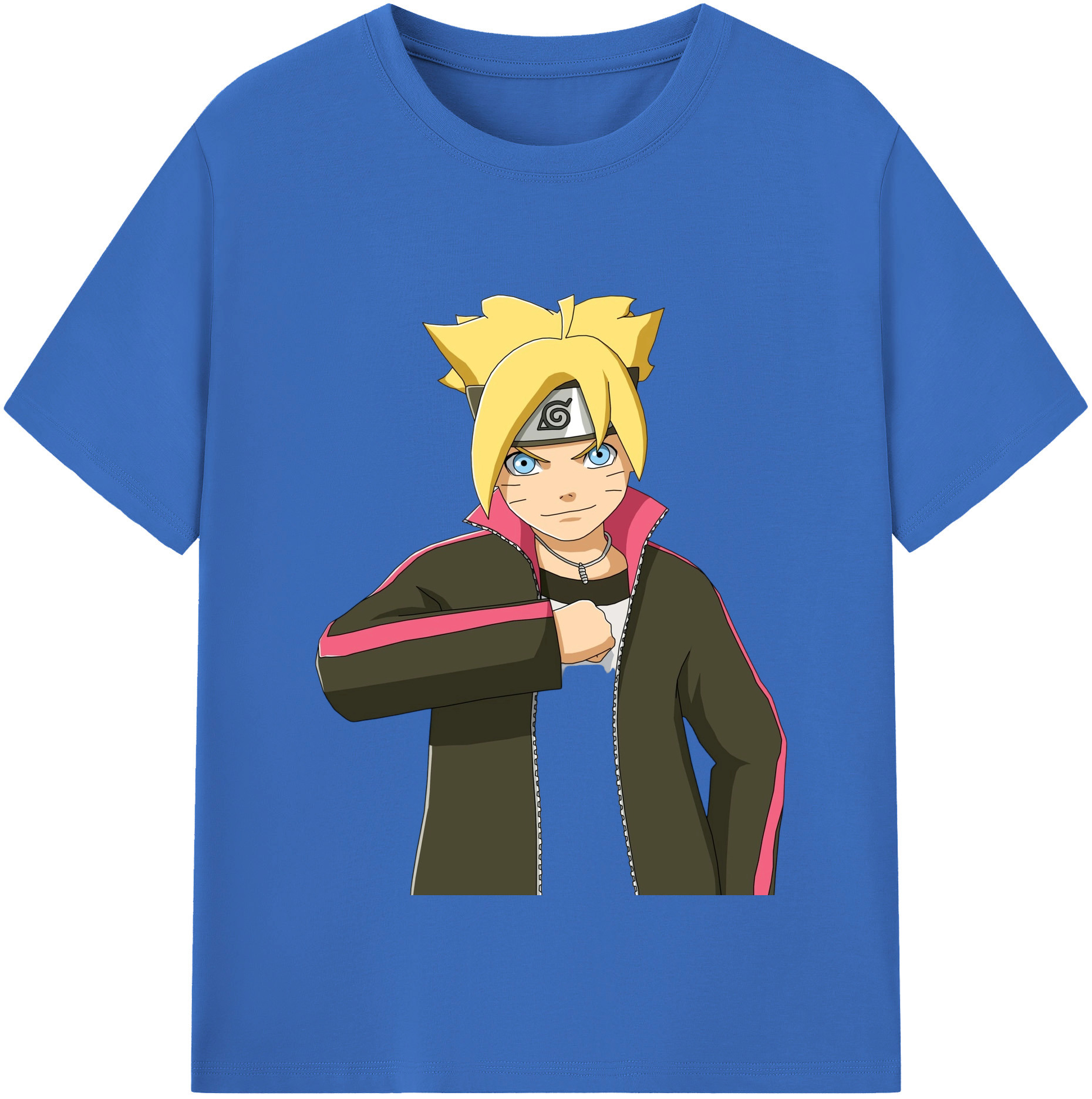 （画像用） NARUTO -ナルト- うずまき ボルト Uzumaki Boruto 綿100％半袖Tシャツ（フロントプリント）