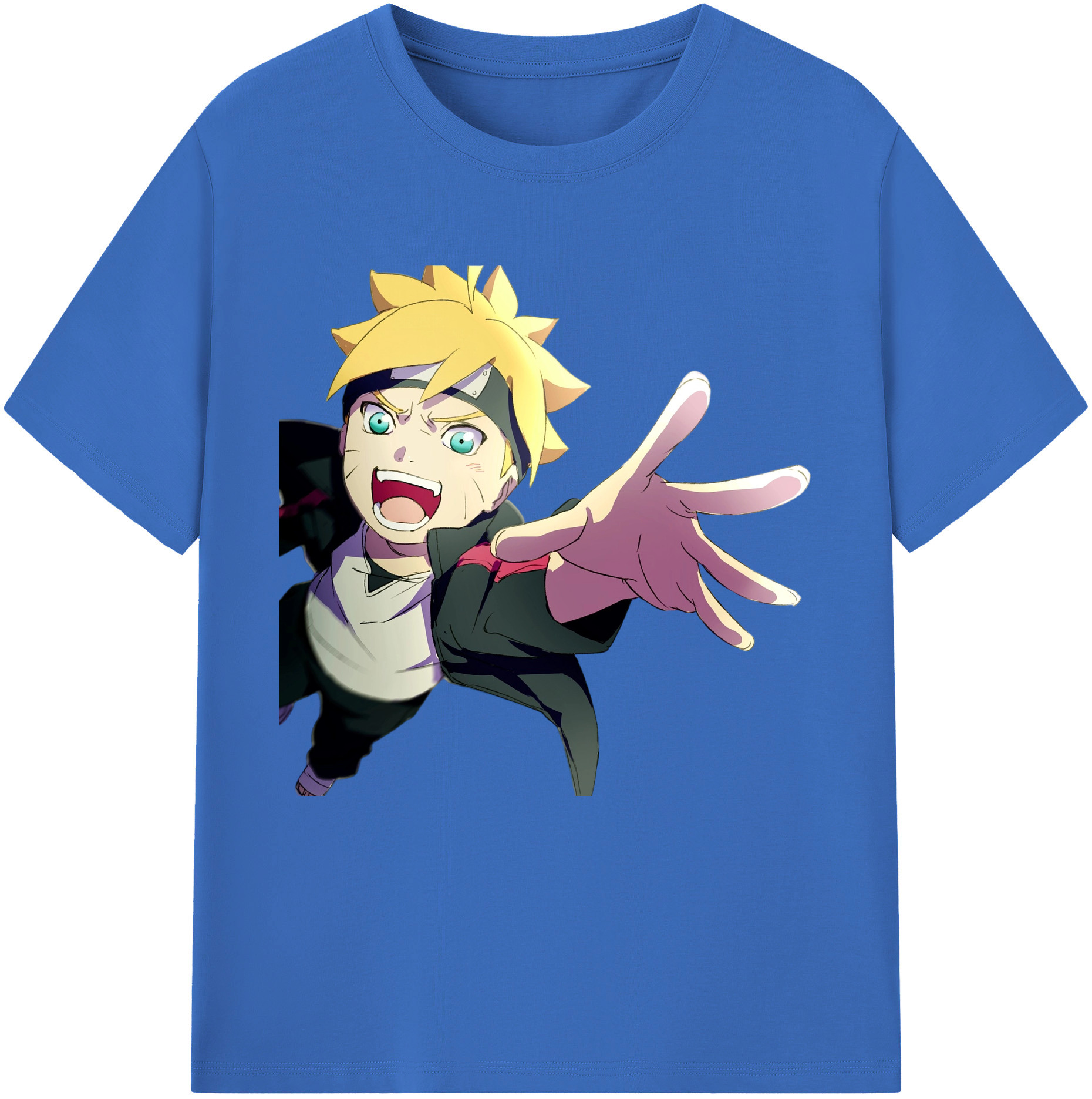 （画像用） NARUTO -ナルト- うずまき ボルト Uzumaki Boruto 綿100％半袖Tシャツ（フロントプリント）