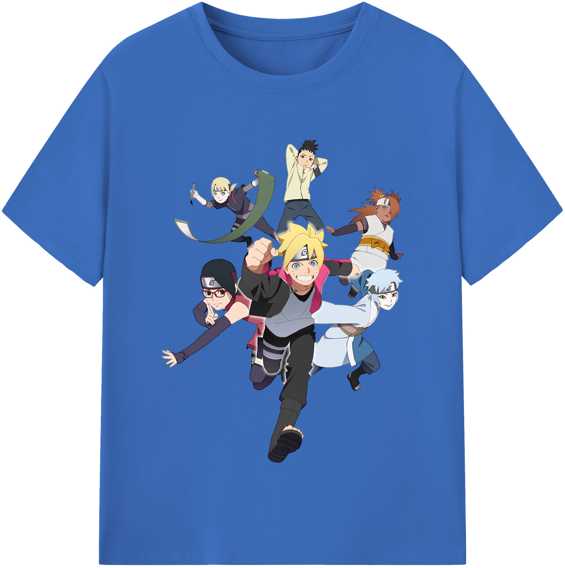 （画像用） NARUTO -ナルト- うずまき ボルト Uzumaki Boruto 綿100％半袖Tシャツ（フロントプリント）