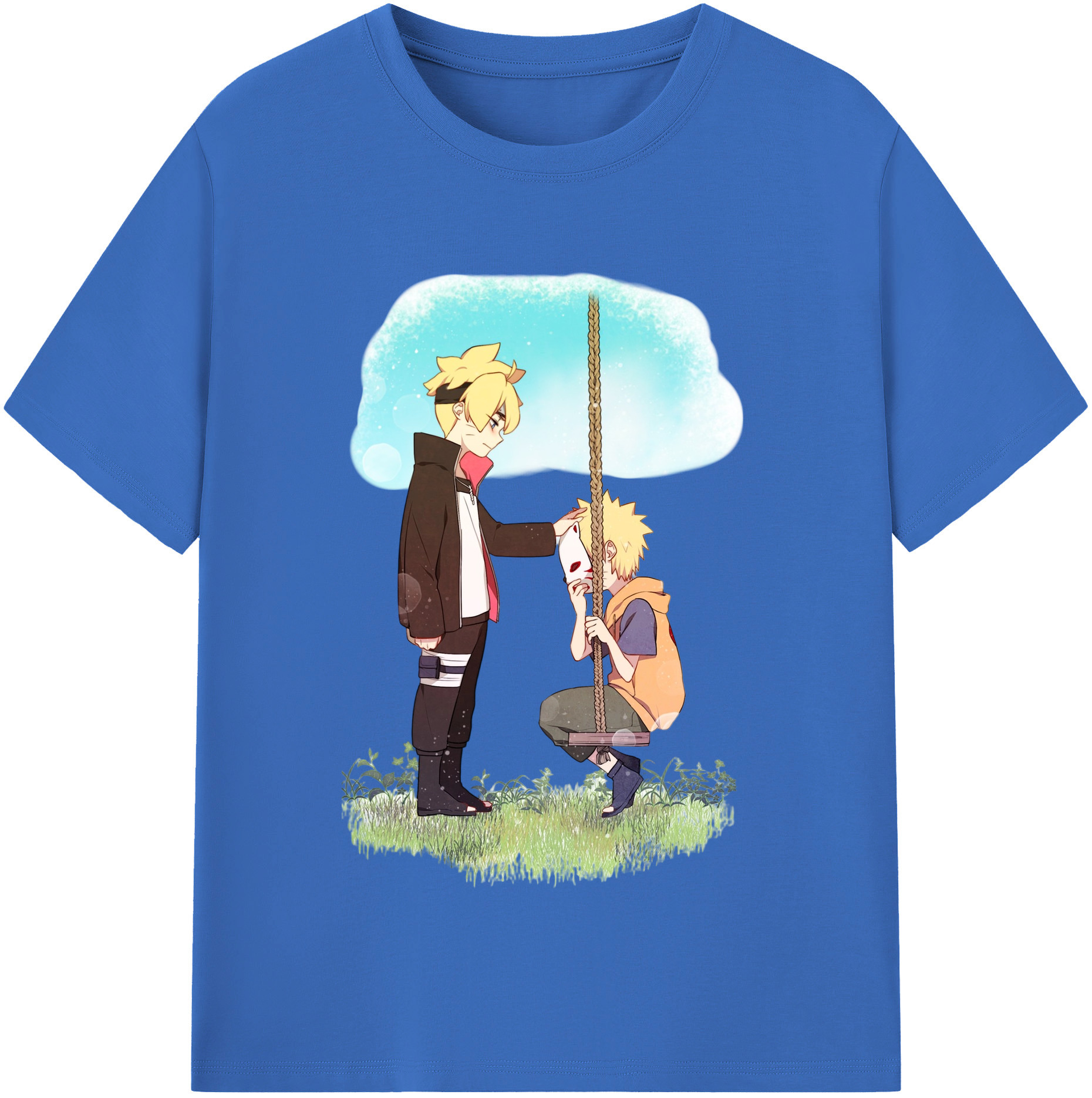 （画像用） NARUTO -ナルト- うずまき ボルト Uzumaki Boruto 綿100％半袖Tシャツ（フロントプリント）