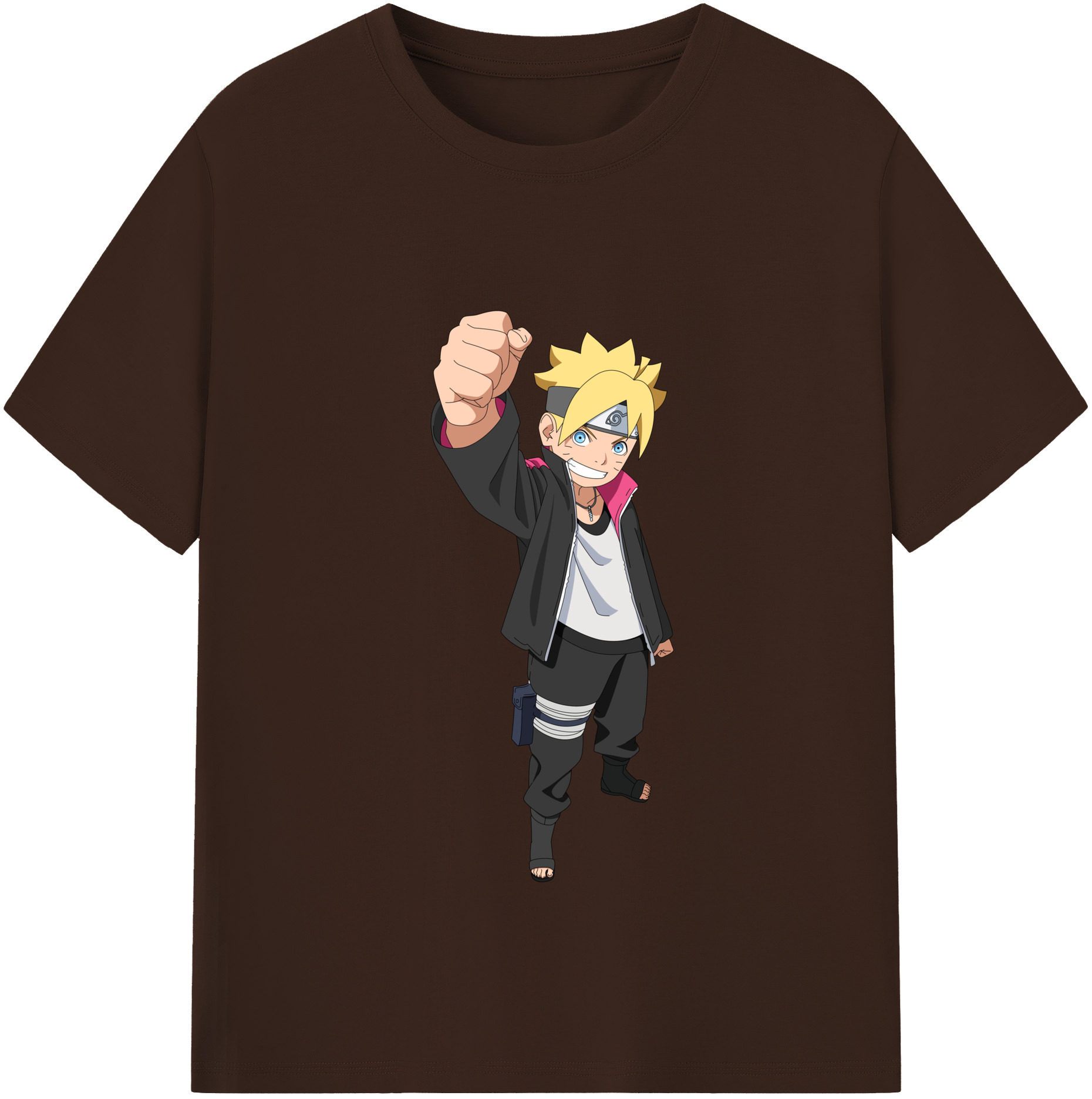 （画像用） NARUTO -ナルト- うずまき ボルト Uzumaki Boruto 綿100％半袖Tシャツ（フロントプリント）