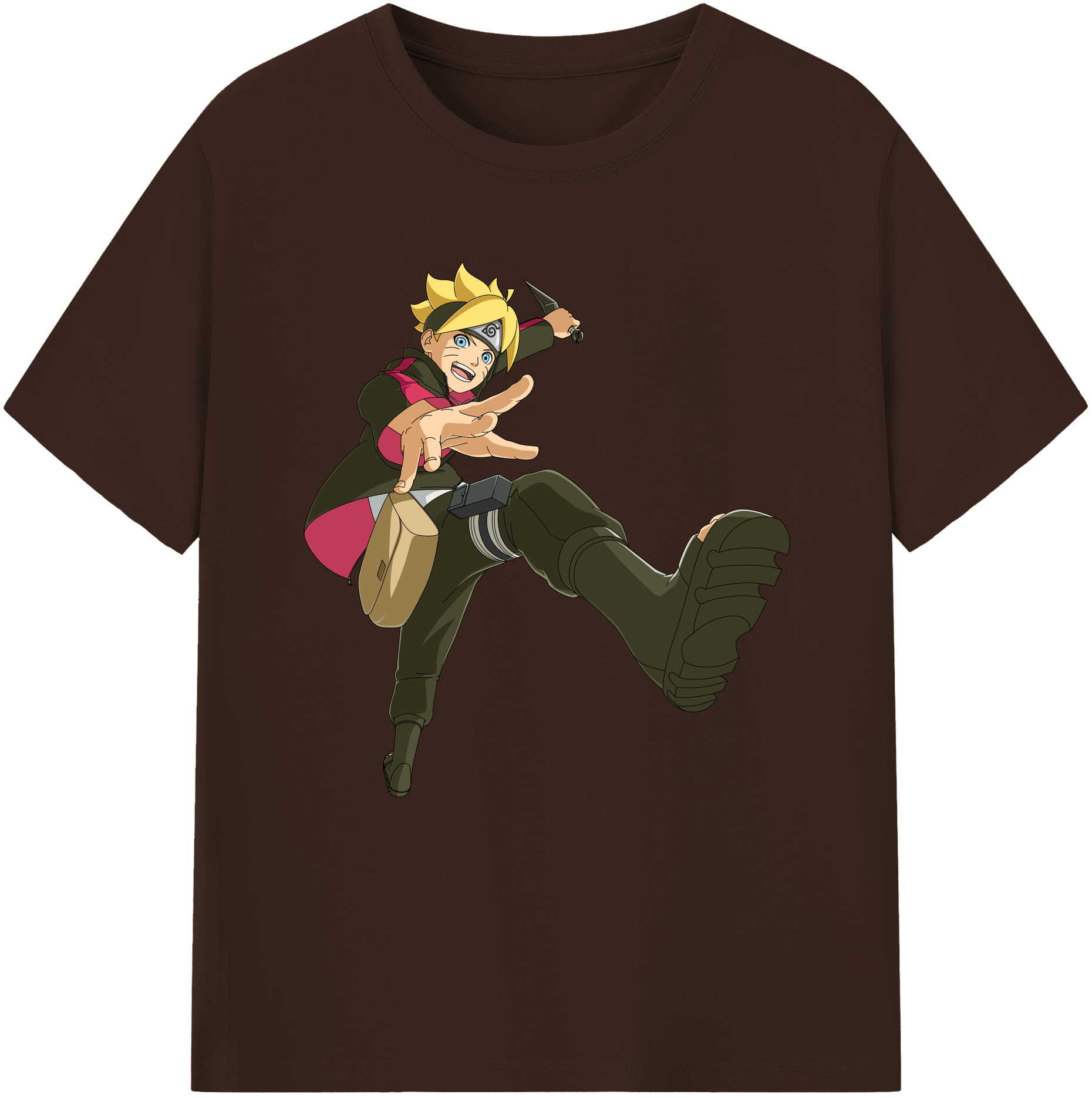 （画像用） NARUTO -ナルト- うずまき ボルト Uzumaki Boruto 綿100％半袖Tシャツ（フロントプリント）