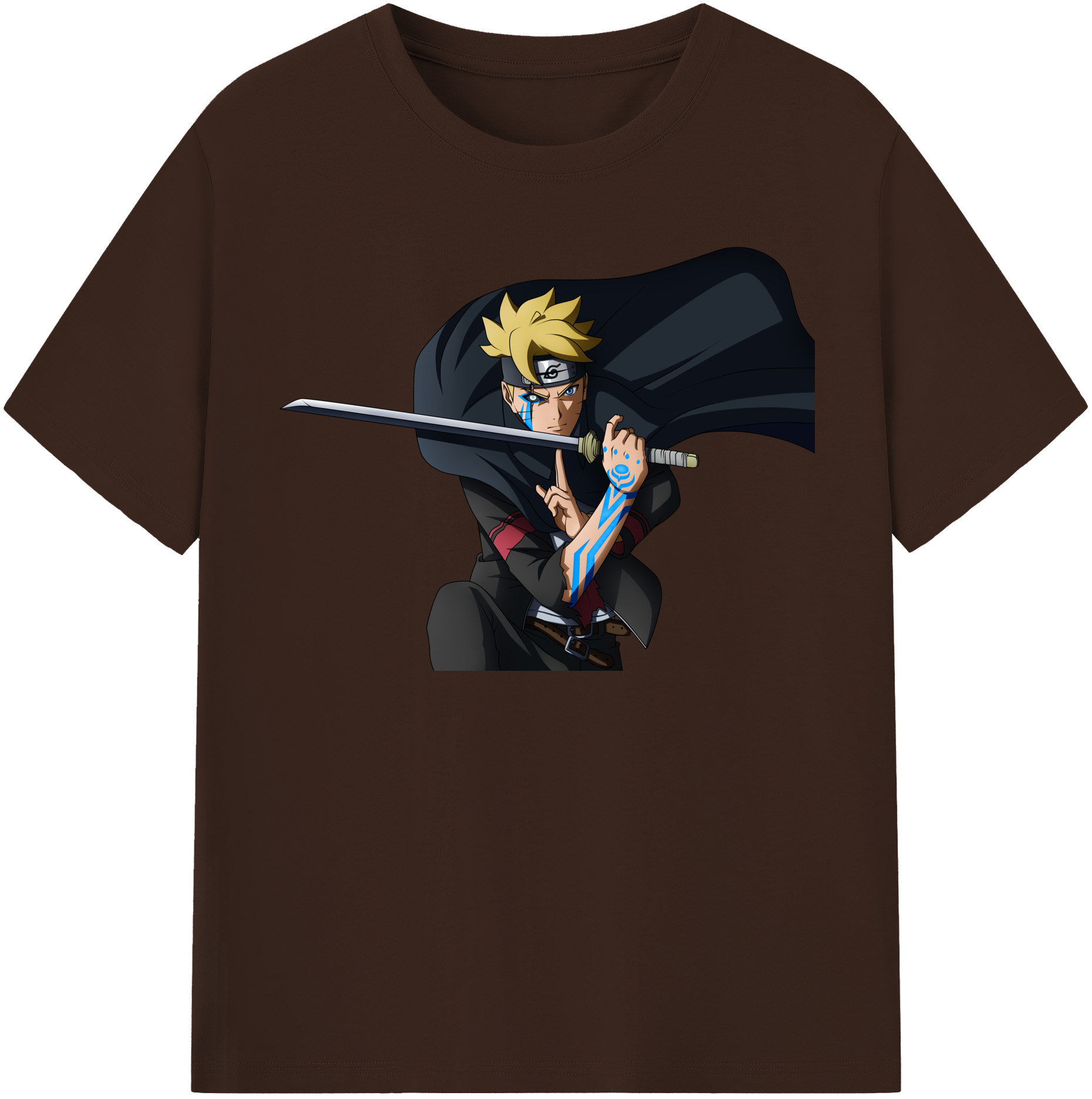 （画像用） NARUTO -ナルト- うずまき ボルト Uzumaki Boruto 綿100％半袖Tシャツ（フロントプリント）