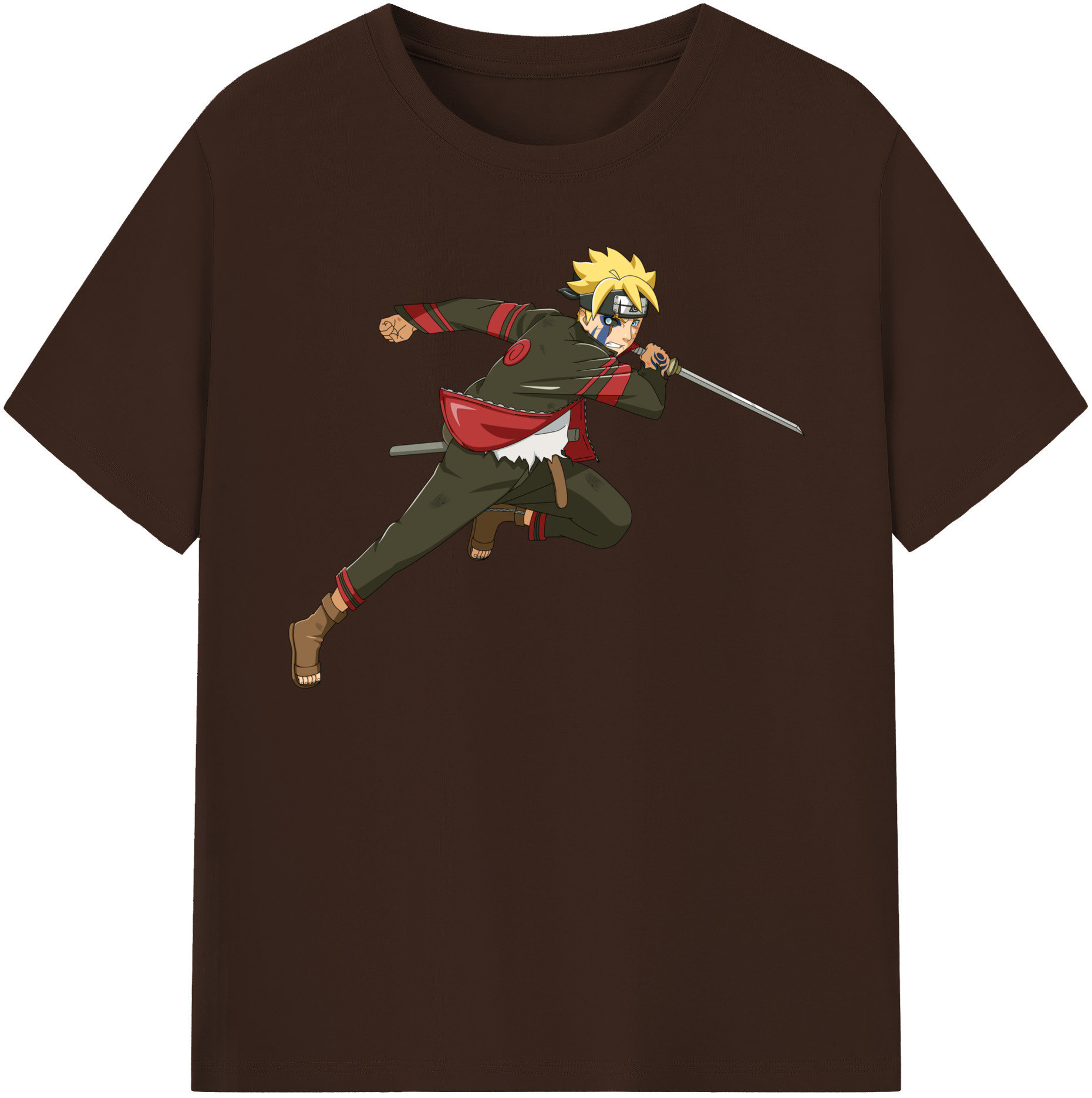 （画像用） NARUTO -ナルト- うずまき ボルト Uzumaki Boruto 綿100％半袖Tシャツ（フロントプリント）