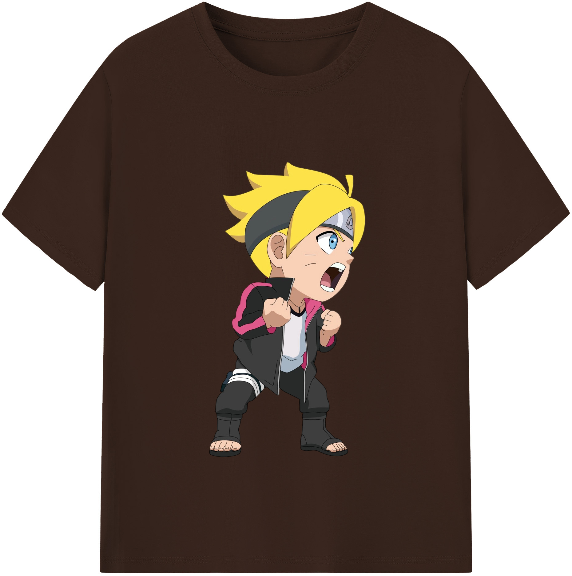 （画像用） NARUTO -ナルト- うずまき ボルト Uzumaki Boruto 綿100％半袖Tシャツ（フロントプリント）
