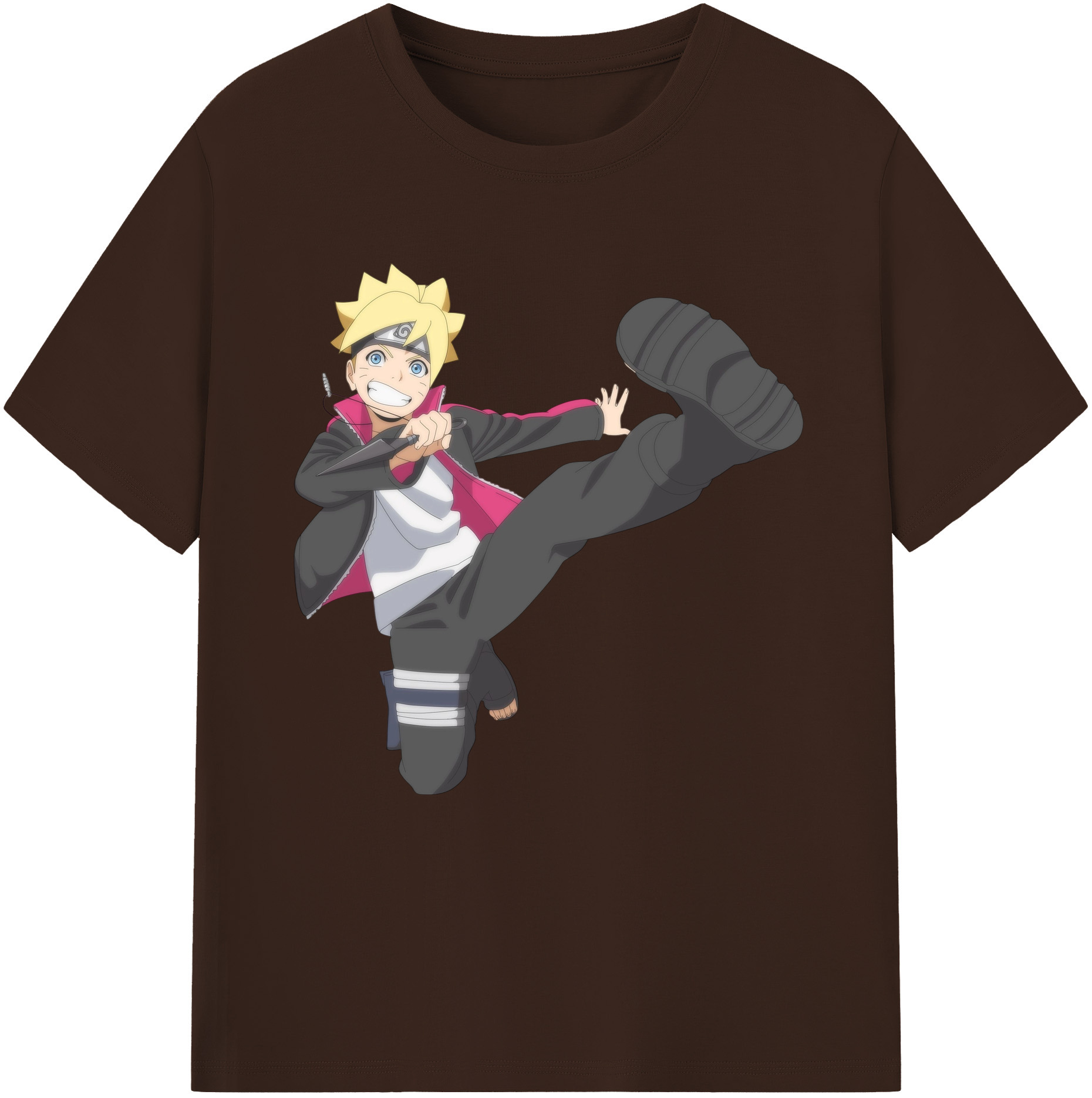 （画像用） NARUTO -ナルト- うずまき ボルト Uzumaki Boruto 綿100％半袖Tシャツ（フロントプリント）
