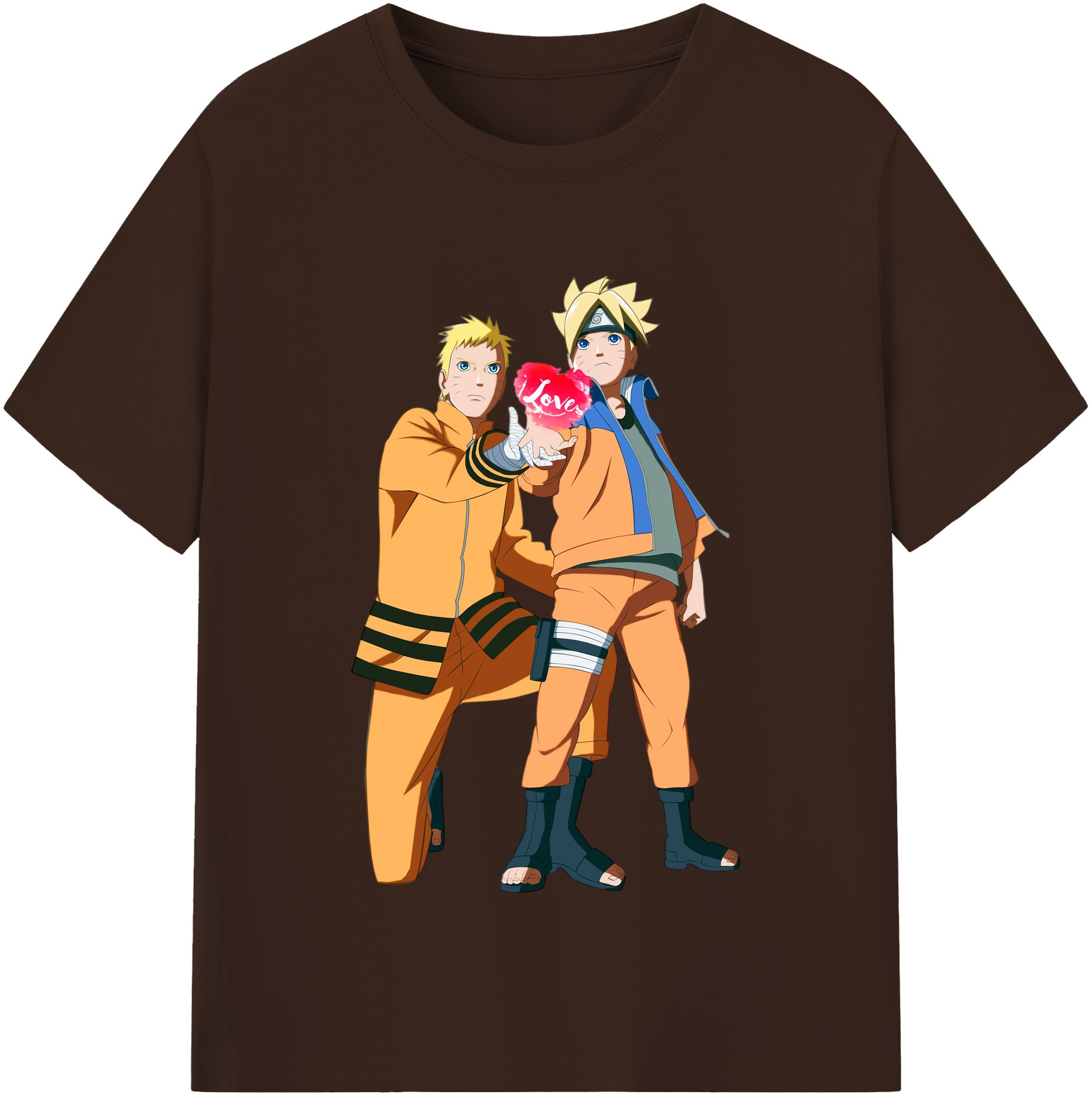 （画像用） NARUTO -ナルト- うずまき ボルト Uzumaki Boruto 綿100％半袖Tシャツ（フロントプリント）