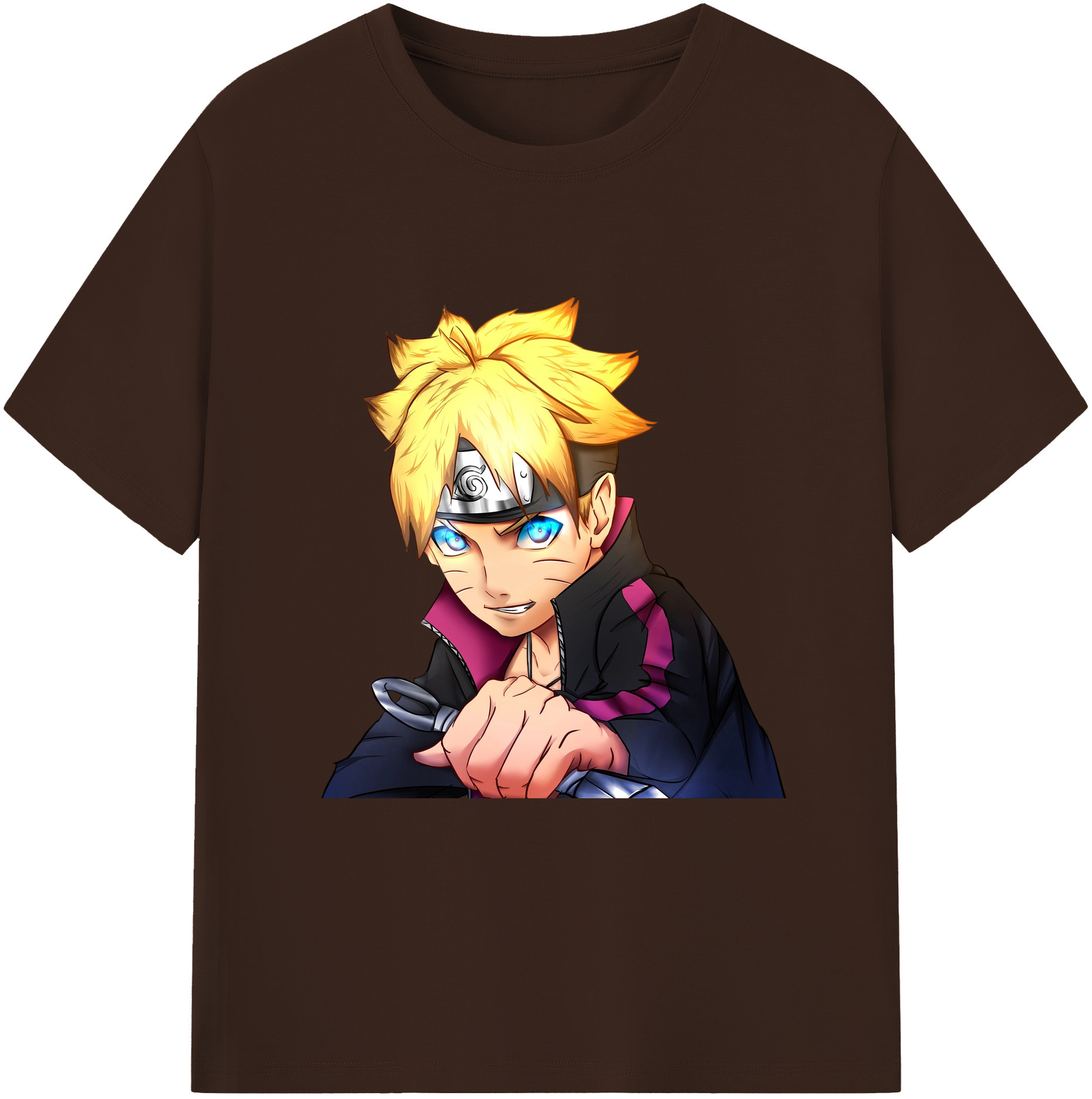 （画像用） NARUTO -ナルト- うずまき ボルト Uzumaki Boruto 綿100％半袖Tシャツ（フロントプリント）