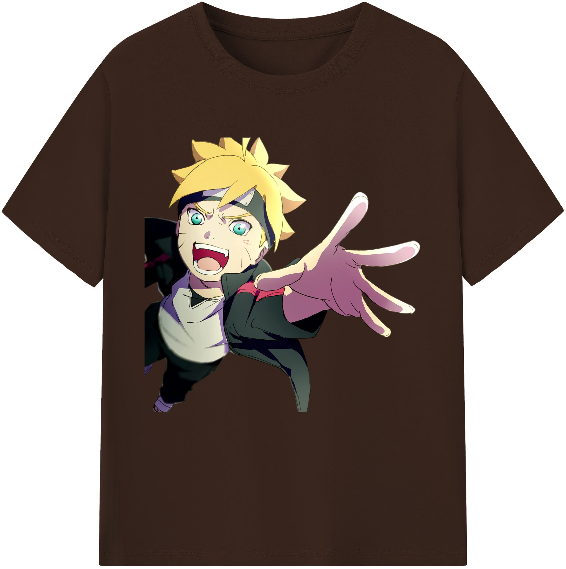 （画像用） NARUTO -ナルト- うずまき ボルト Uzumaki Boruto 綿100％半袖Tシャツ（フロントプリント）
