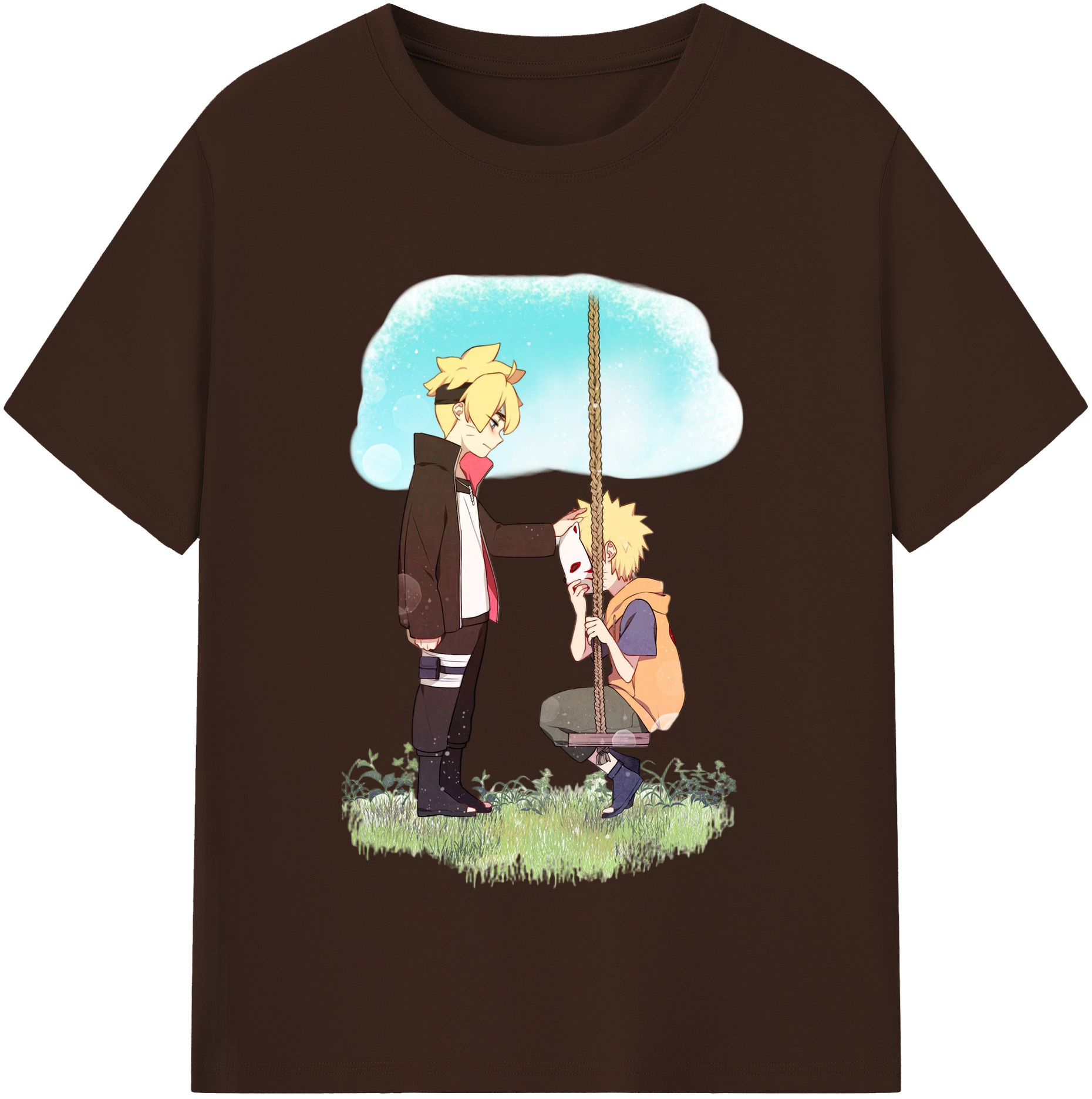（画像用） NARUTO -ナルト- うずまき ボルト Uzumaki Boruto 綿100％半袖Tシャツ（フロントプリント）