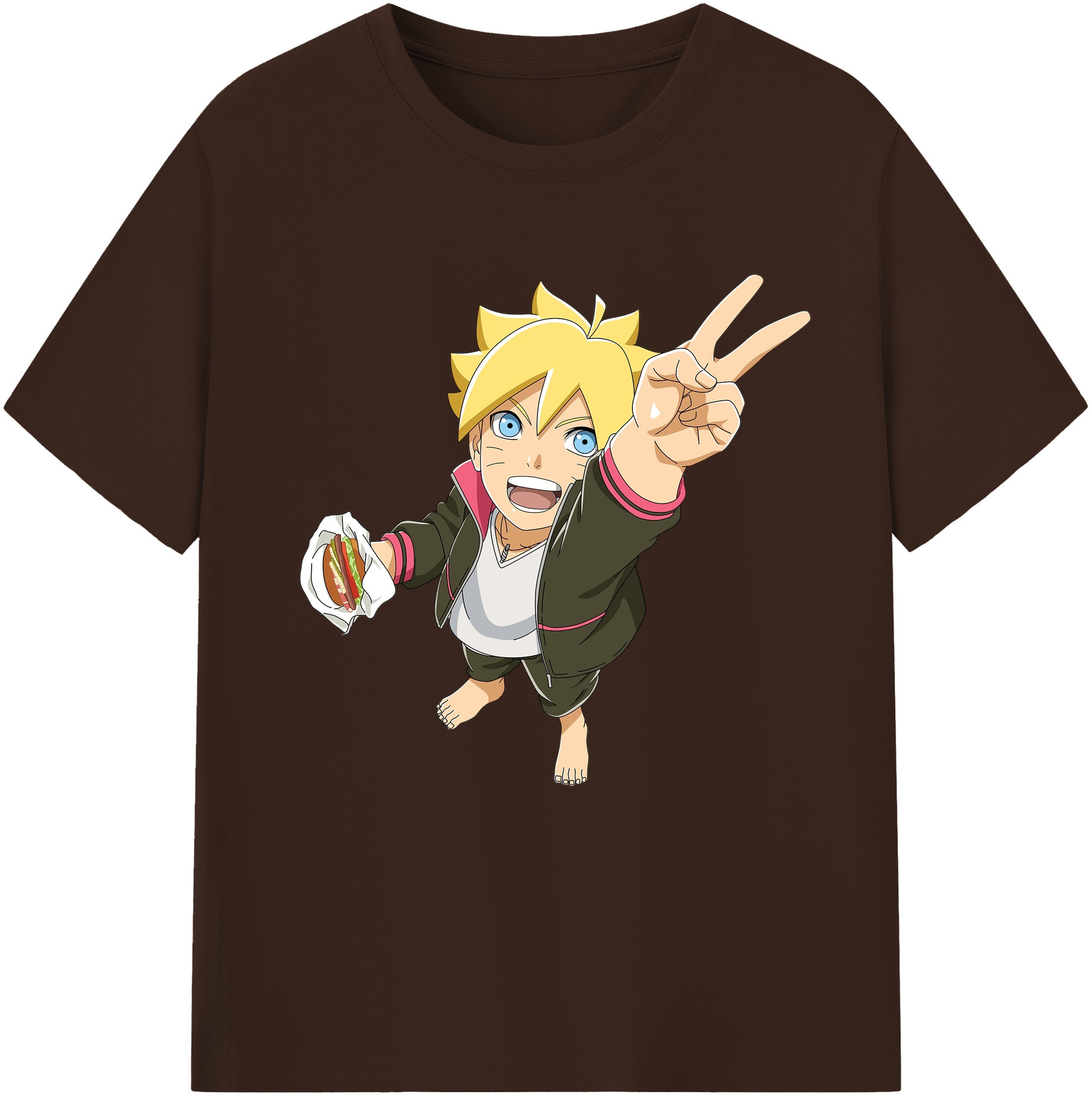 （画像用） NARUTO -ナルト- うずまき ボルト Uzumaki Boruto 綿100％半袖Tシャツ（フロントプリント）