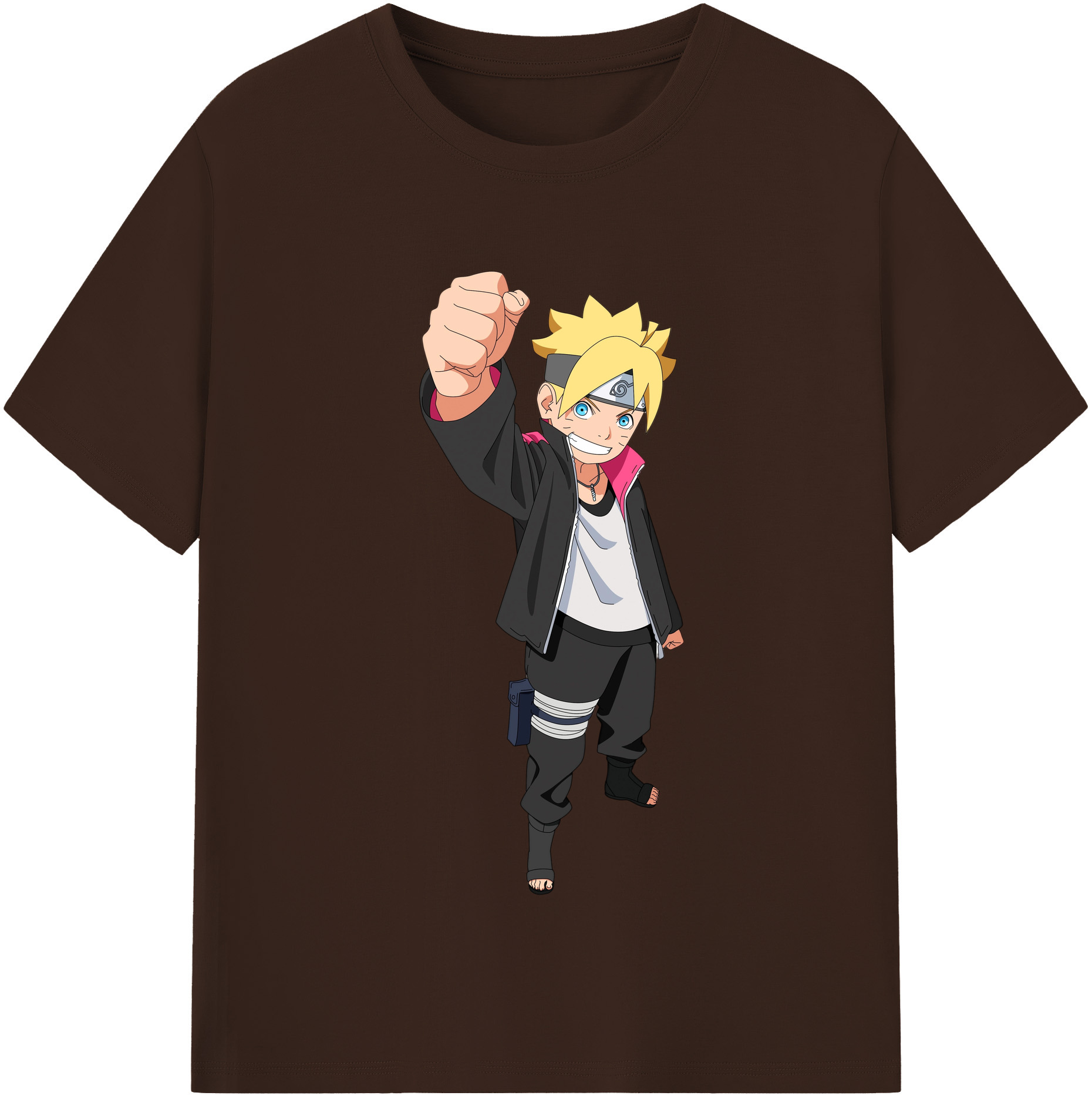 （画像用） NARUTO -ナルト- うずまき ボルト Uzumaki Boruto 綿100％半袖Tシャツ（フロントプリント）