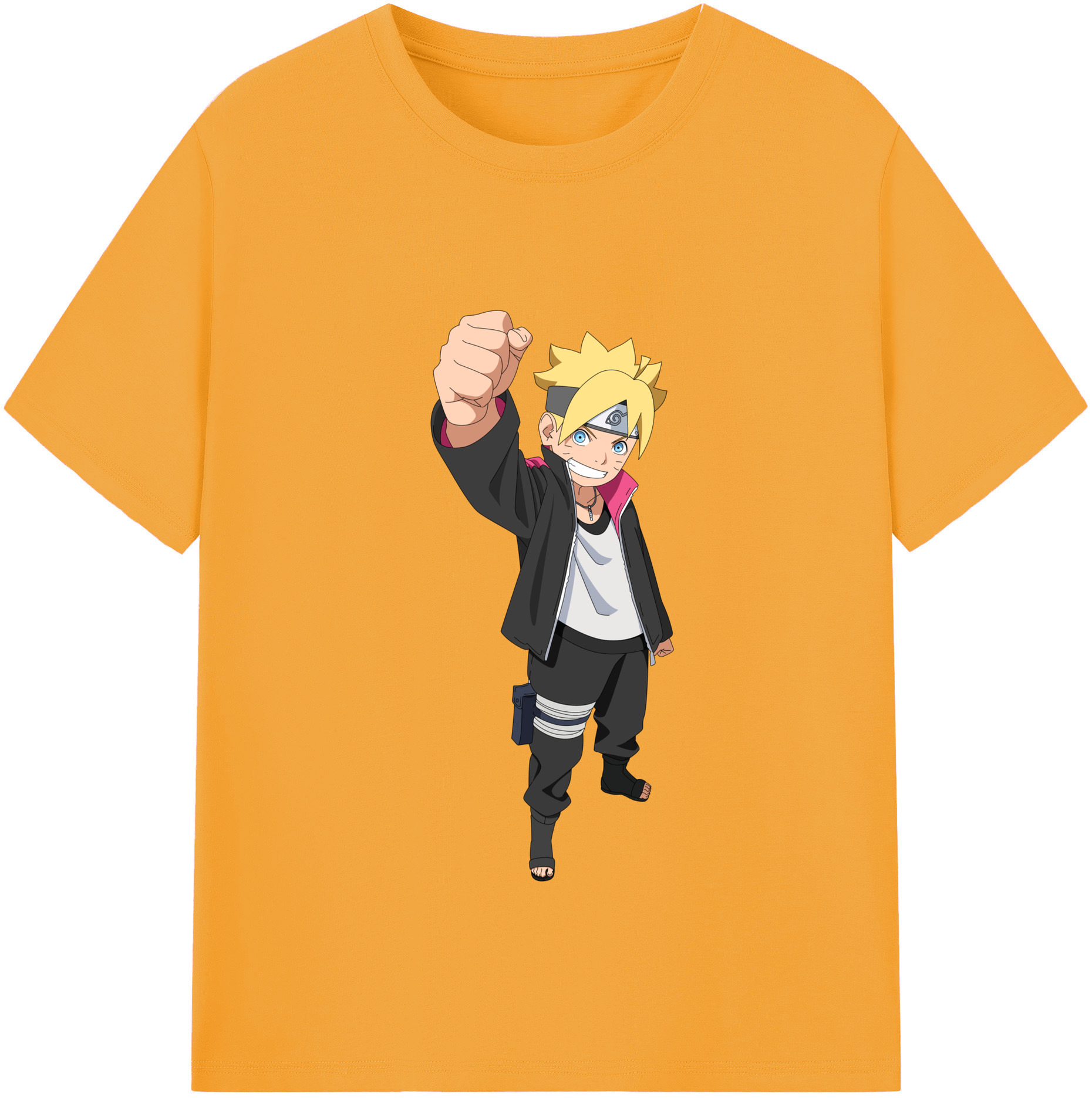 （画像用） NARUTO -ナルト- うずまき ボルト Uzumaki Boruto 綿100％半袖Tシャツ（フロントプリント）