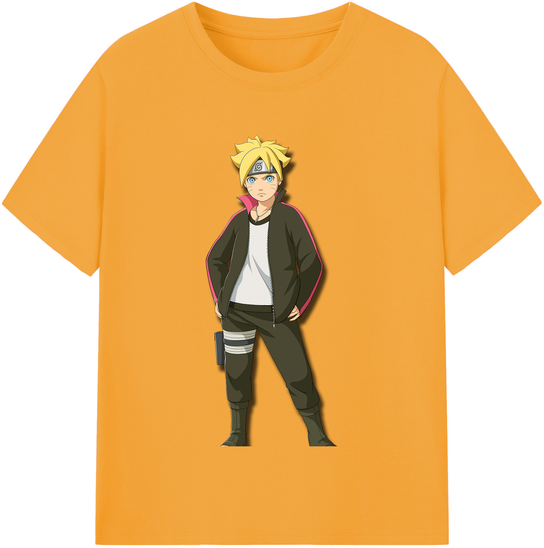（画像用） NARUTO -ナルト- うずまき ボルト Uzumaki Boruto 綿100％半袖Tシャツ（フロントプリント）