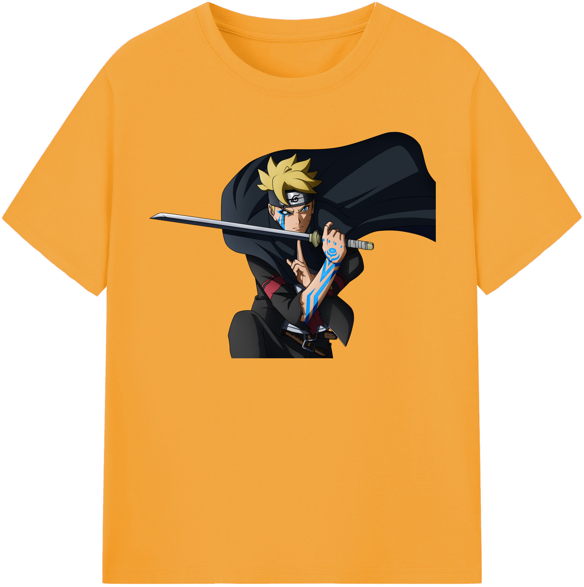 （画像用） NARUTO -ナルト- うずまき ボルト Uzumaki Boruto 綿100％半袖Tシャツ（フロントプリント）