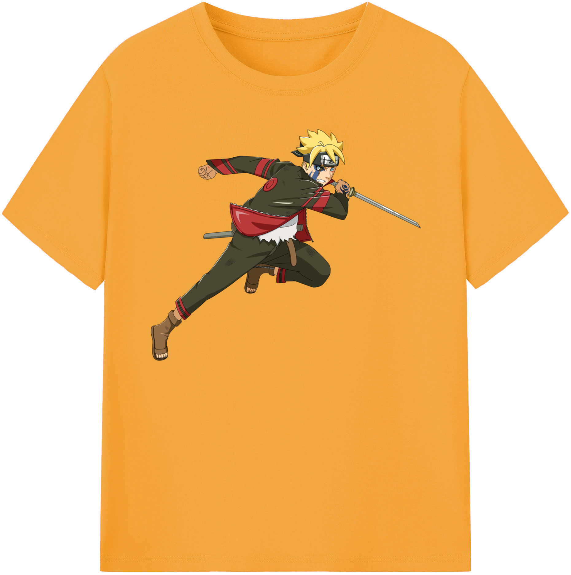 （画像用） NARUTO -ナルト- うずまき ボルト Uzumaki Boruto 綿100％半袖Tシャツ（フロントプリント）