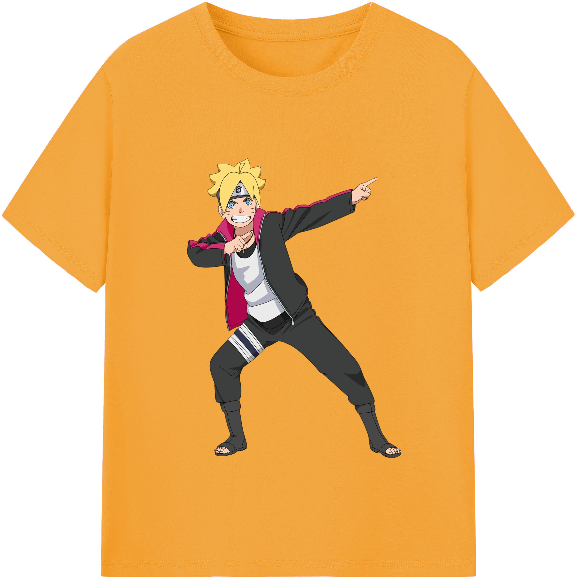 （画像用） NARUTO -ナルト- うずまき ボルト Uzumaki Boruto 綿100％半袖Tシャツ（フロントプリント）