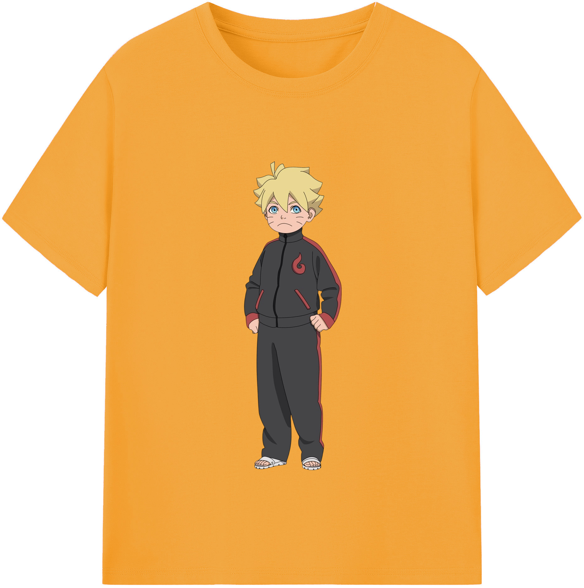 （画像用） NARUTO -ナルト- うずまき ボルト Uzumaki Boruto 綿100％半袖Tシャツ（フロントプリント）
