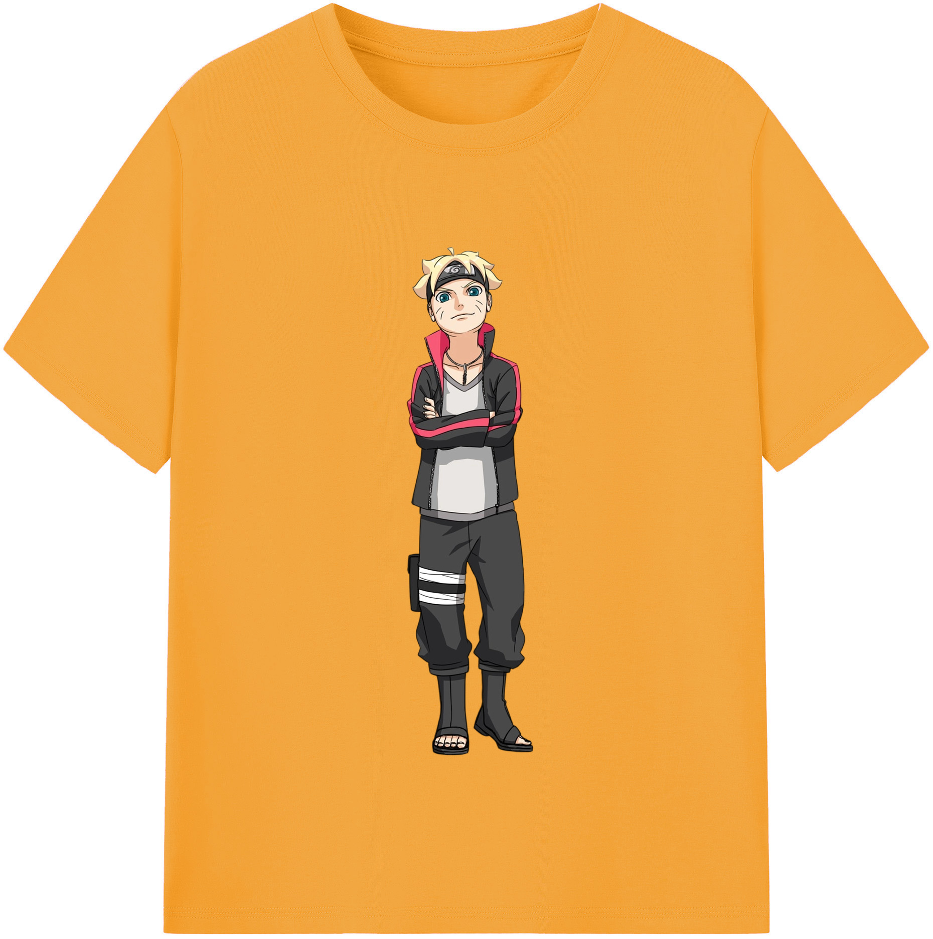 （画像用） NARUTO -ナルト- うずまき ボルト Uzumaki Boruto 綿100％半袖Tシャツ（フロントプリント）