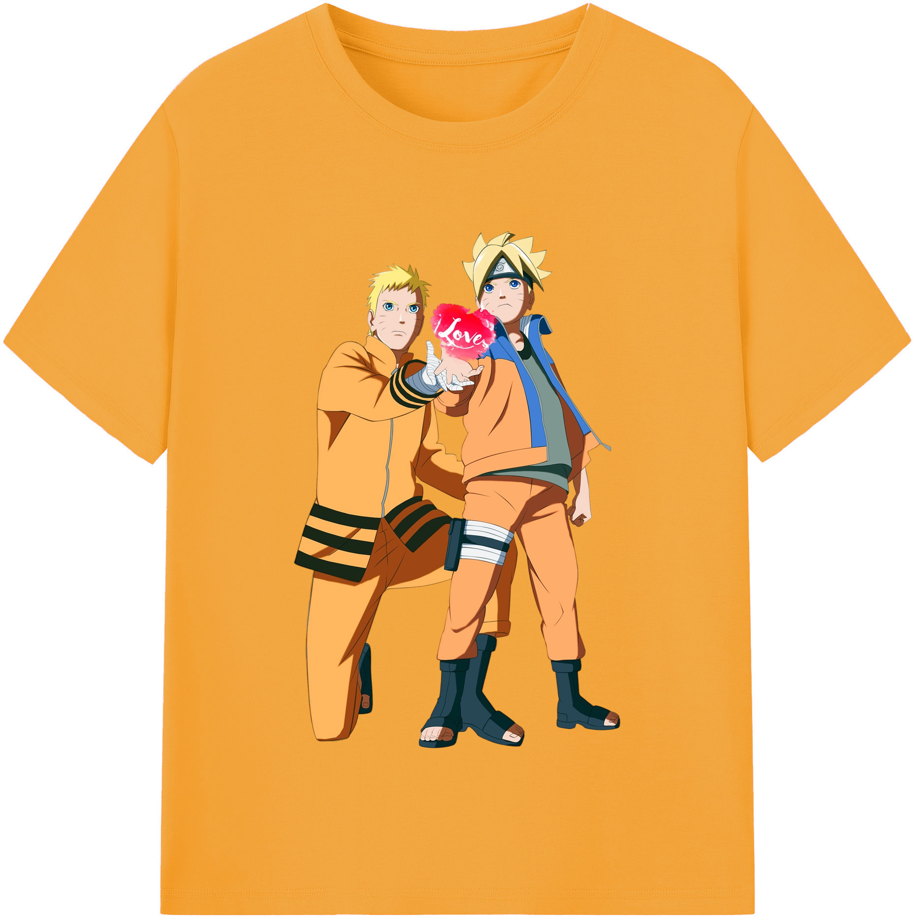 （画像用） NARUTO -ナルト- うずまき ボルト Uzumaki Boruto 綿100％半袖Tシャツ（フロントプリント）