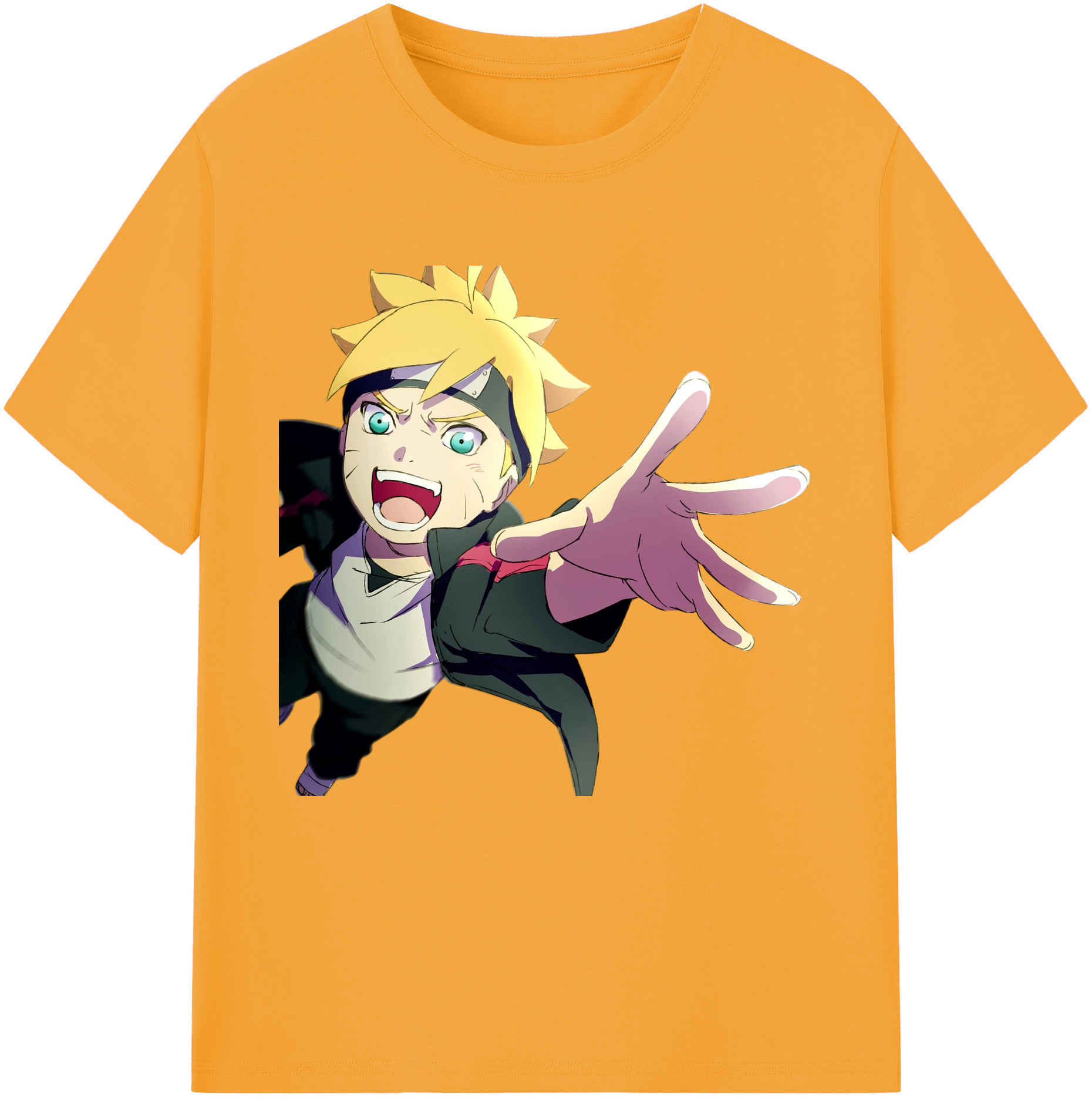 （画像用） NARUTO -ナルト- うずまき ボルト Uzumaki Boruto 綿100％半袖Tシャツ（フロントプリント）