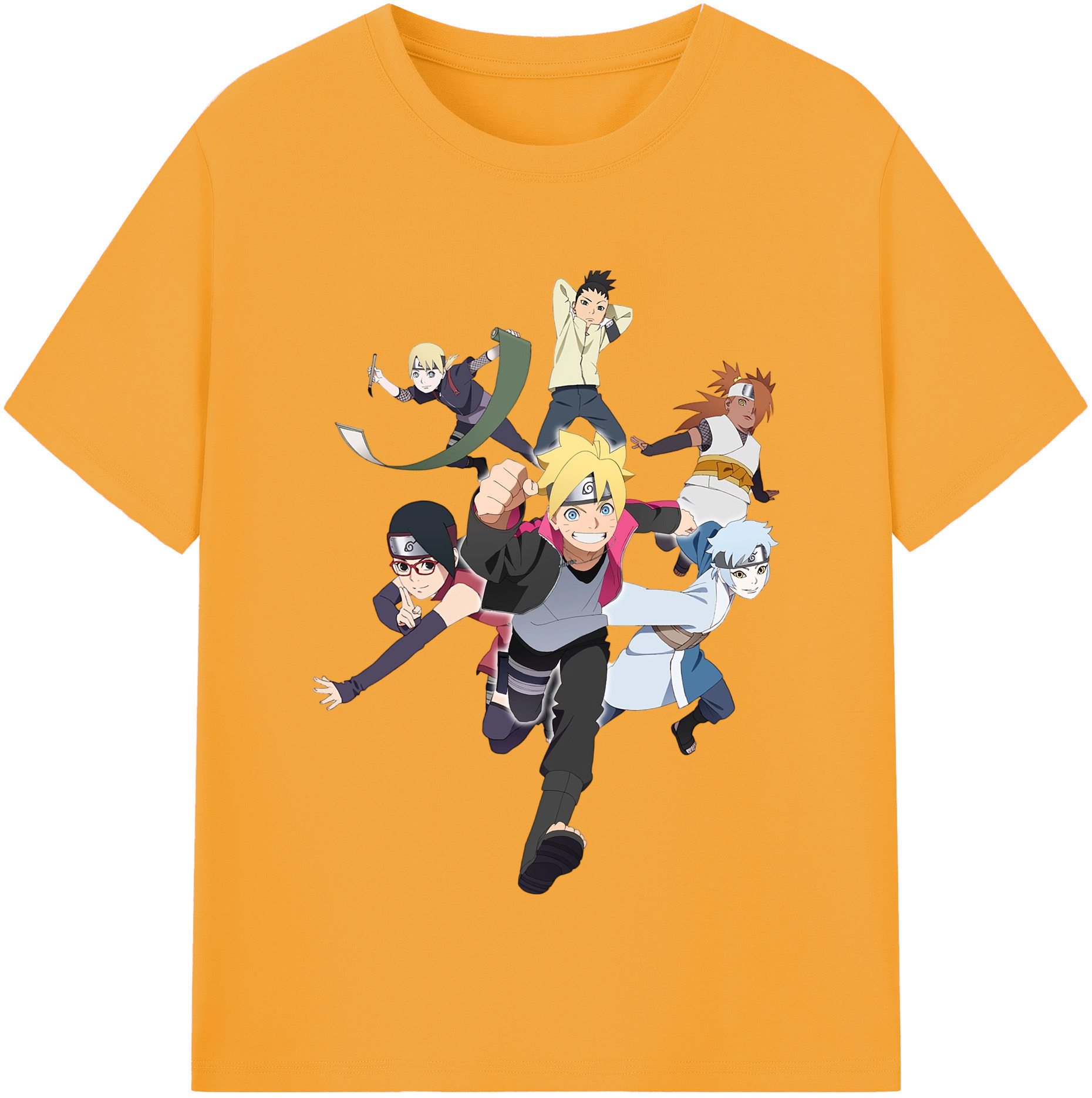 （画像用） NARUTO -ナルト- うずまき ボルト Uzumaki Boruto 綿100％半袖Tシャツ（フロントプリント）